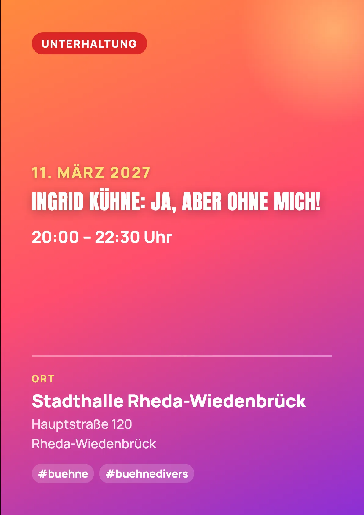 Veranstaltungsflyer