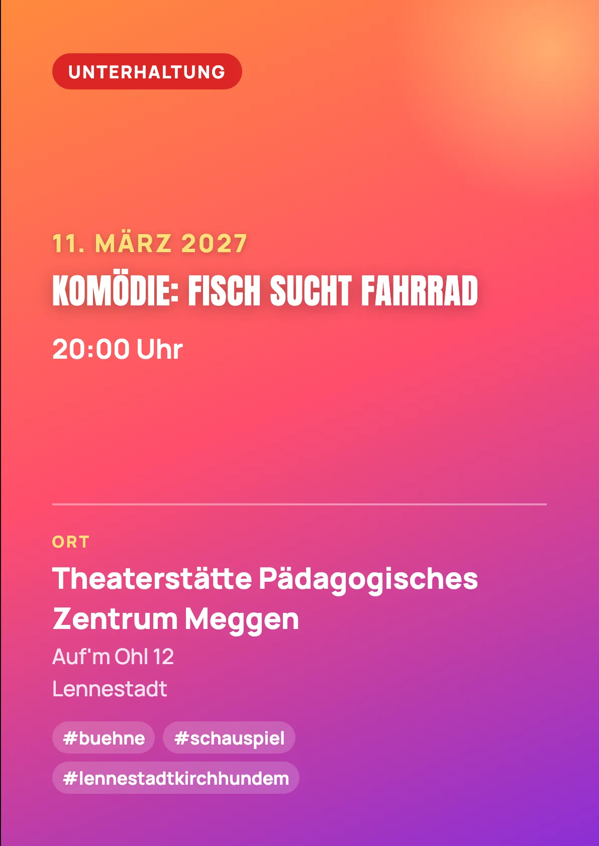Veranstaltungsflyer