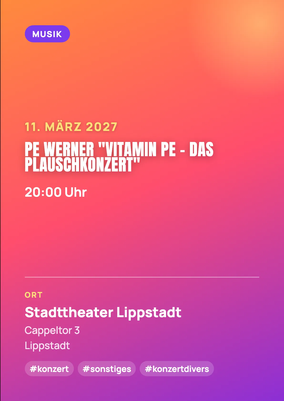 Veranstaltungsflyer