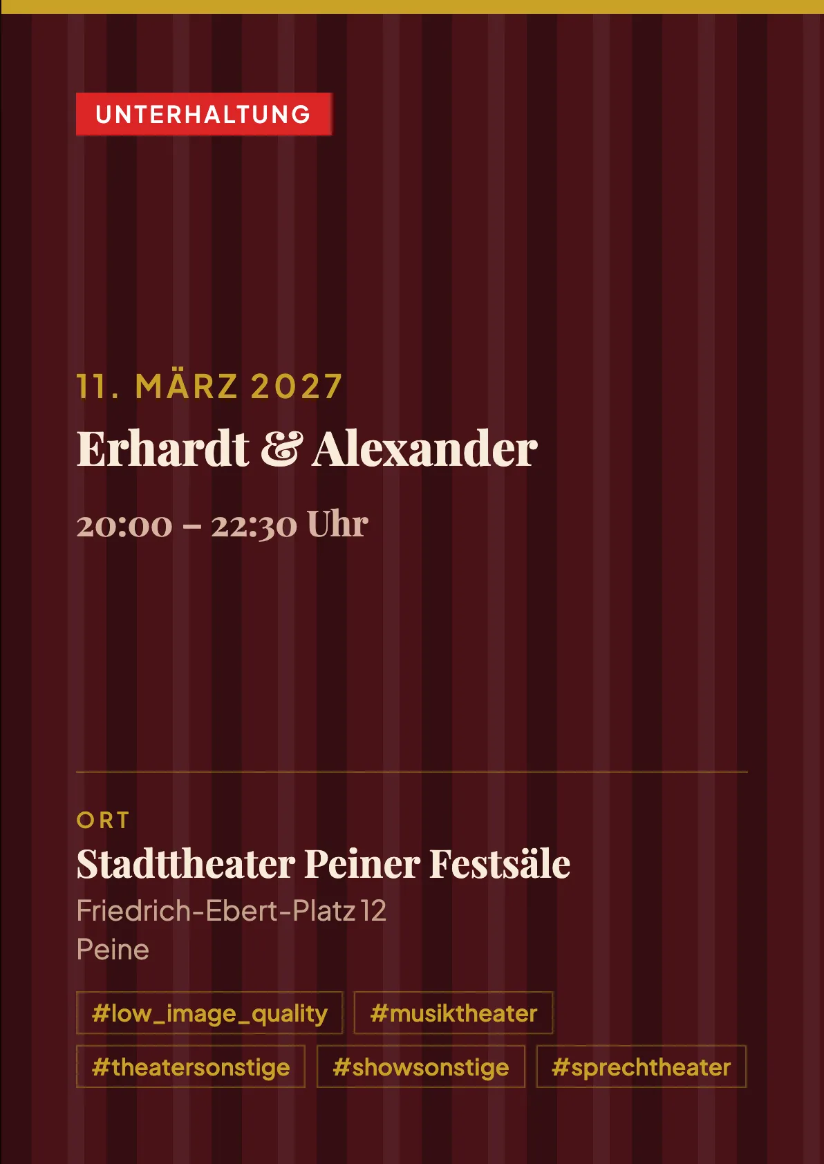 Veranstaltungsflyer