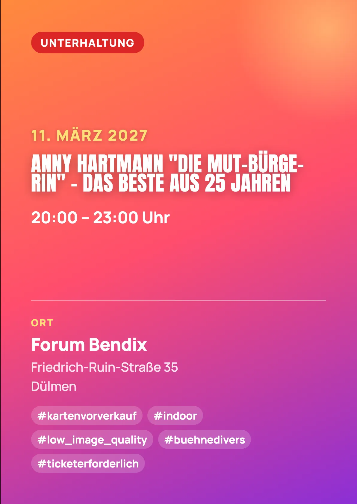 Veranstaltungsflyer