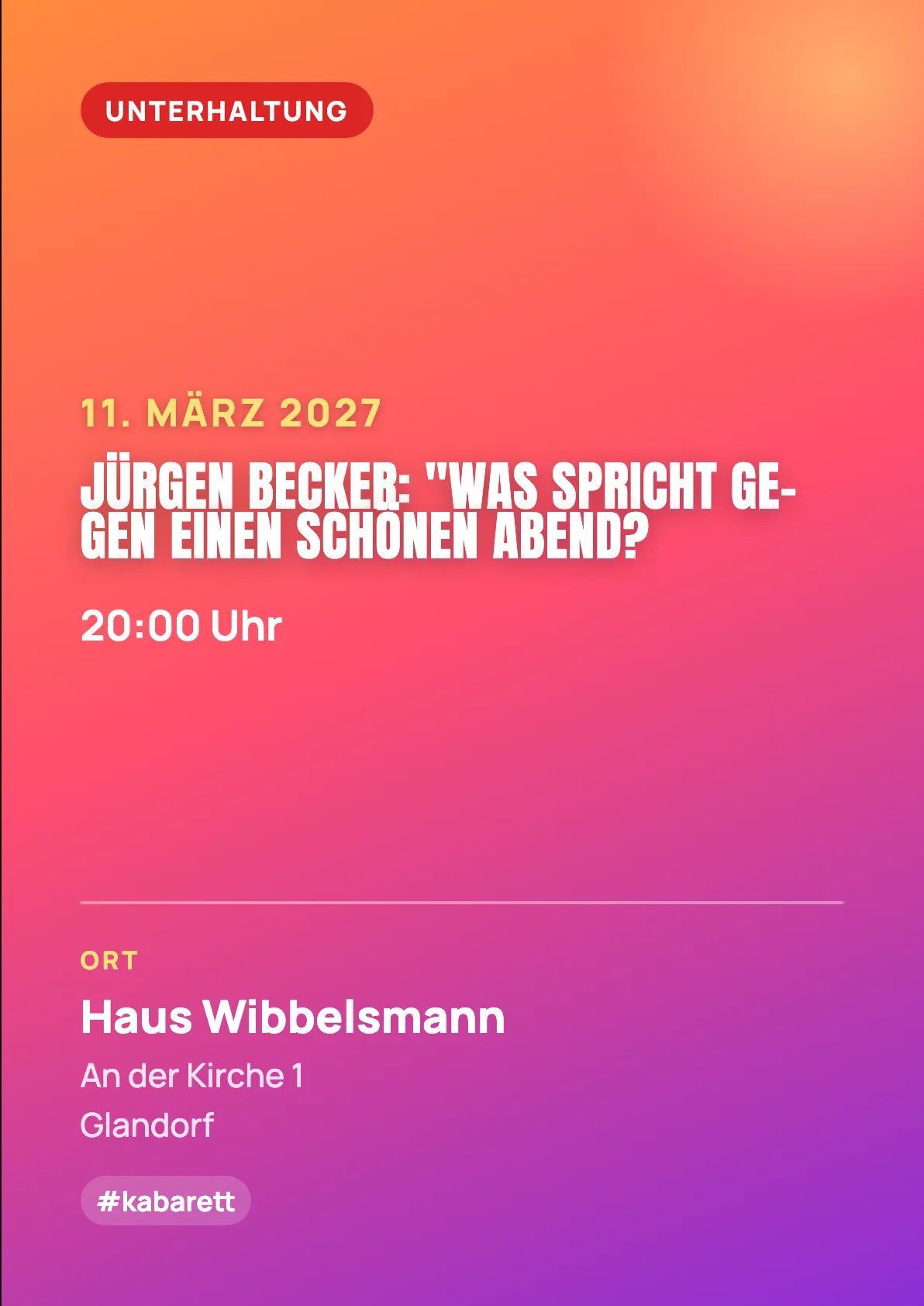Veranstaltungsflyer