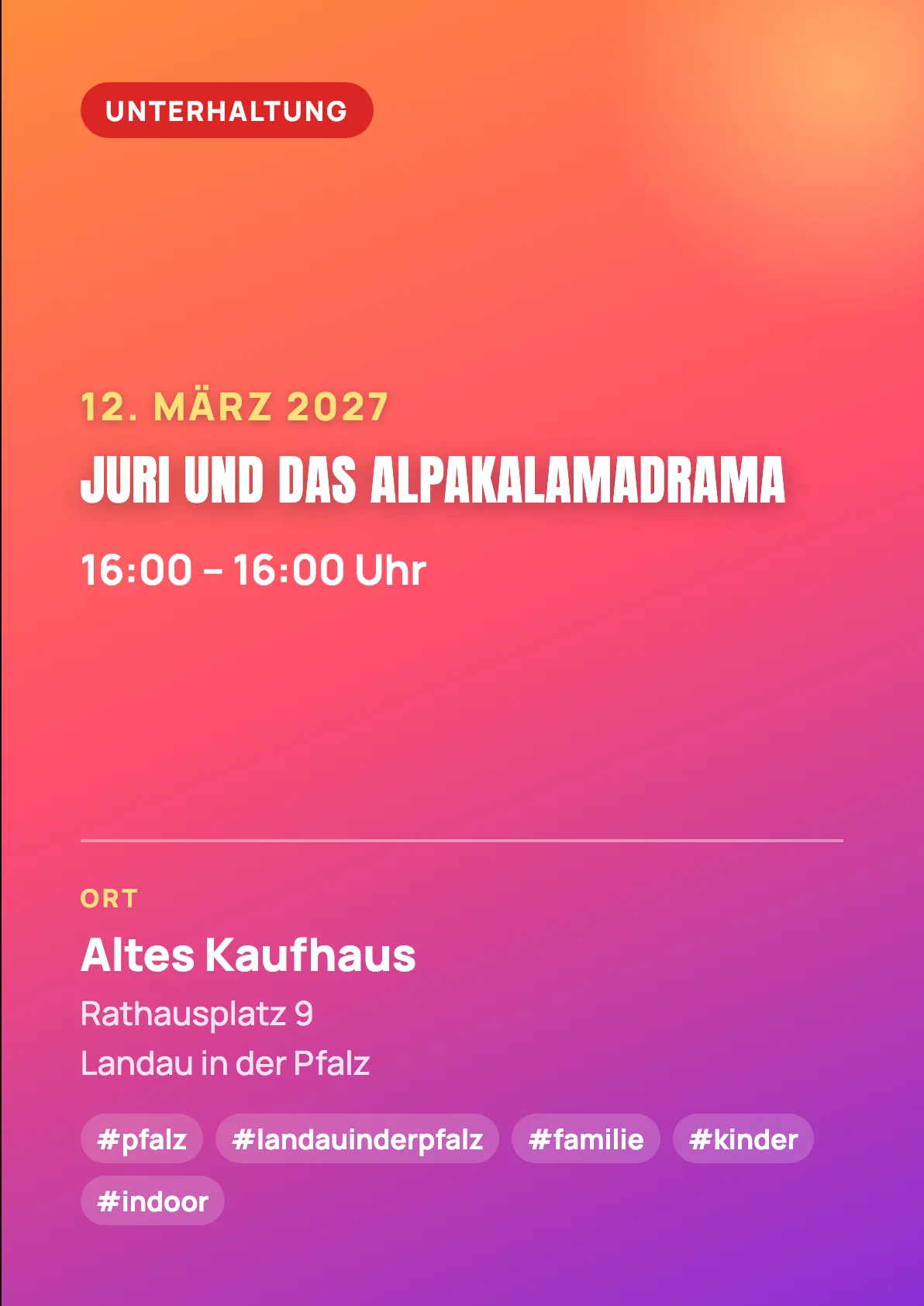 Veranstaltungsflyer