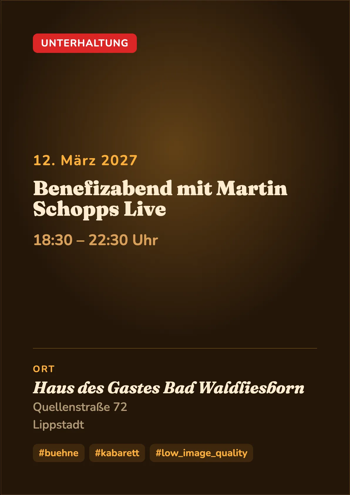 Veranstaltungsflyer