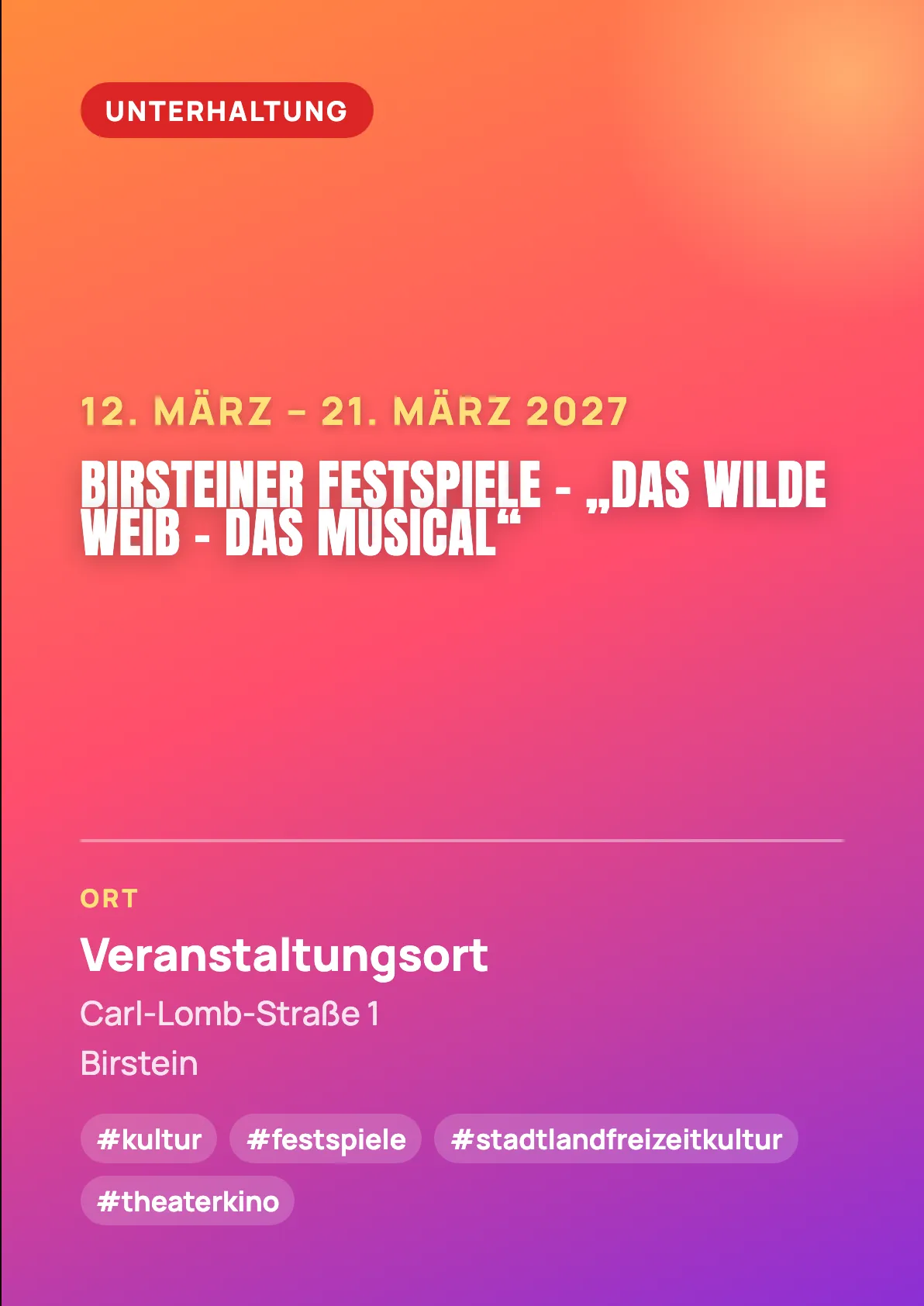 Veranstaltungsflyer