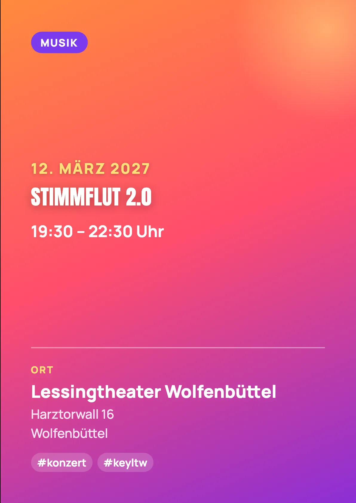 Veranstaltungsflyer