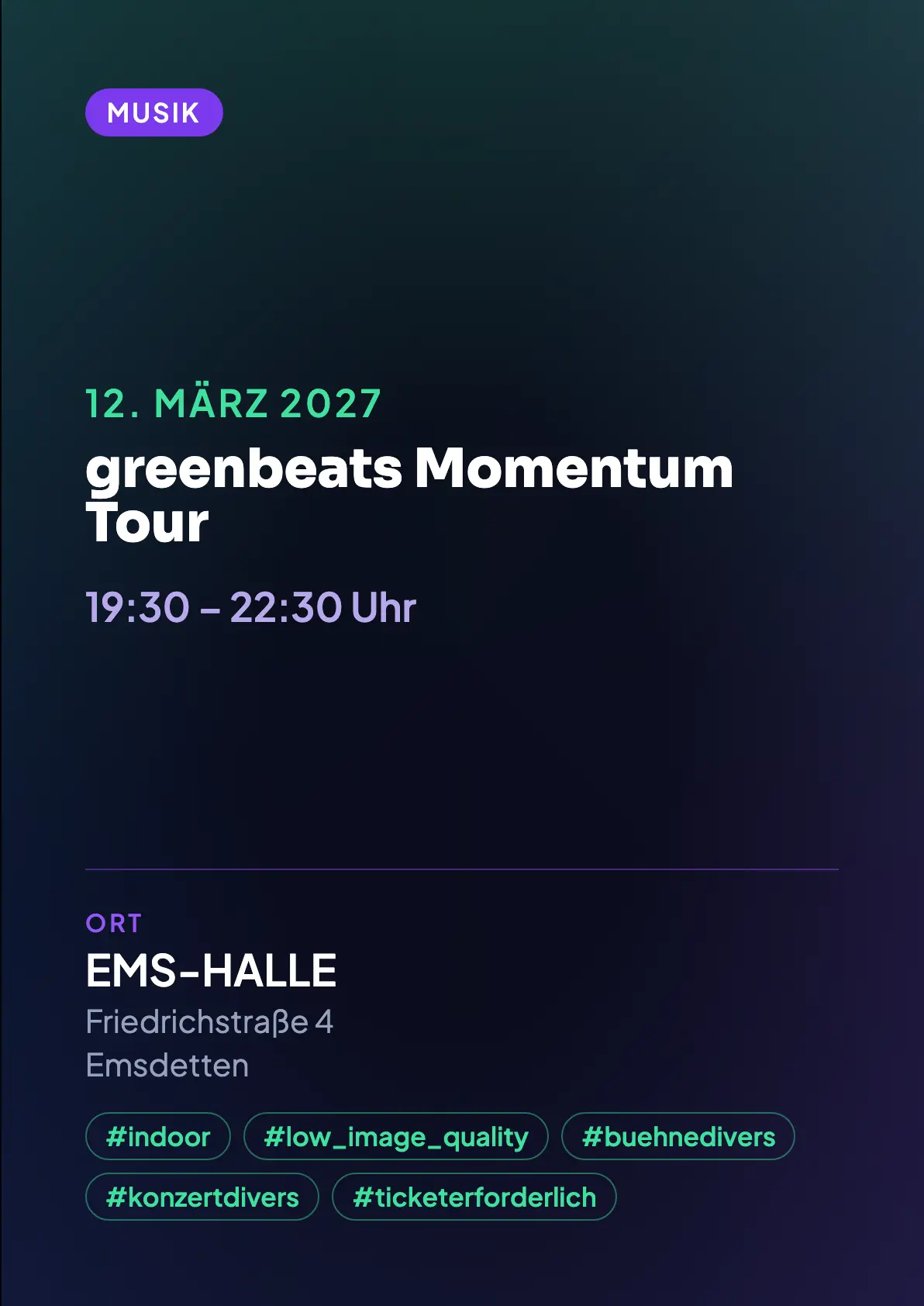 Veranstaltungsflyer