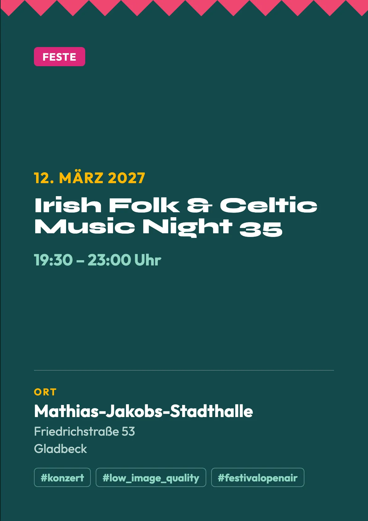 Veranstaltungsflyer