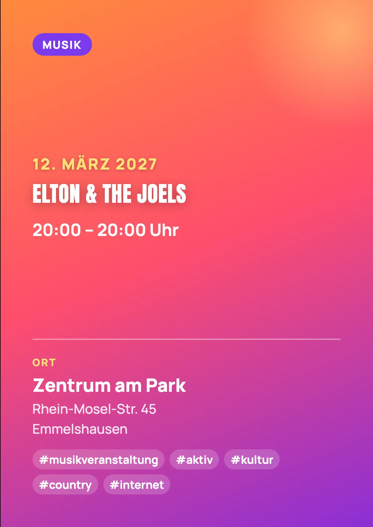 Veranstaltungsflyer