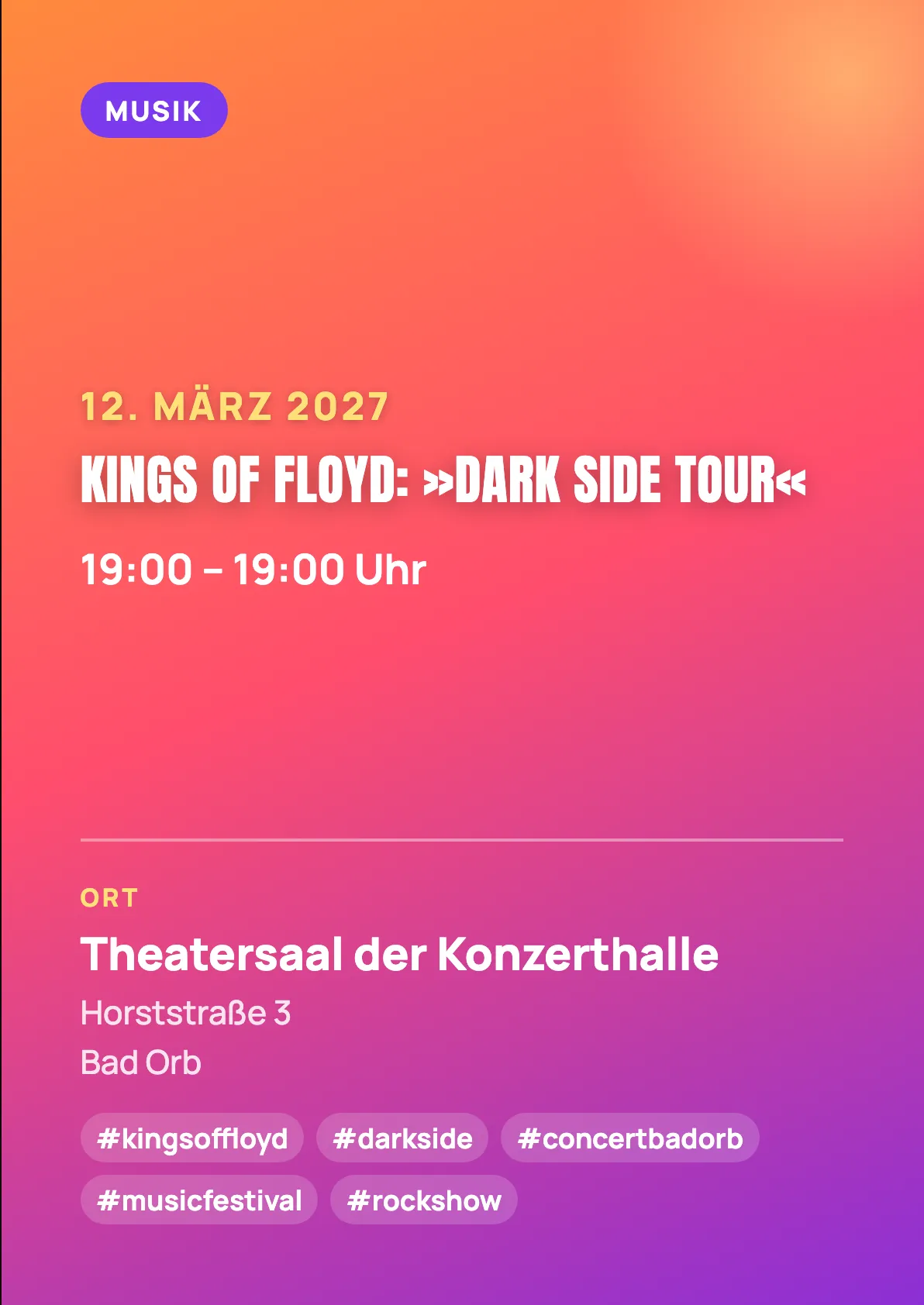 Veranstaltungsflyer