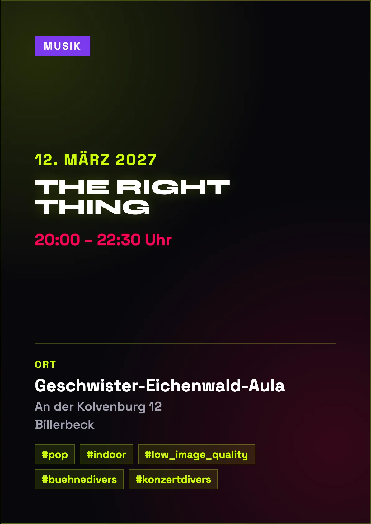 Veranstaltungsflyer