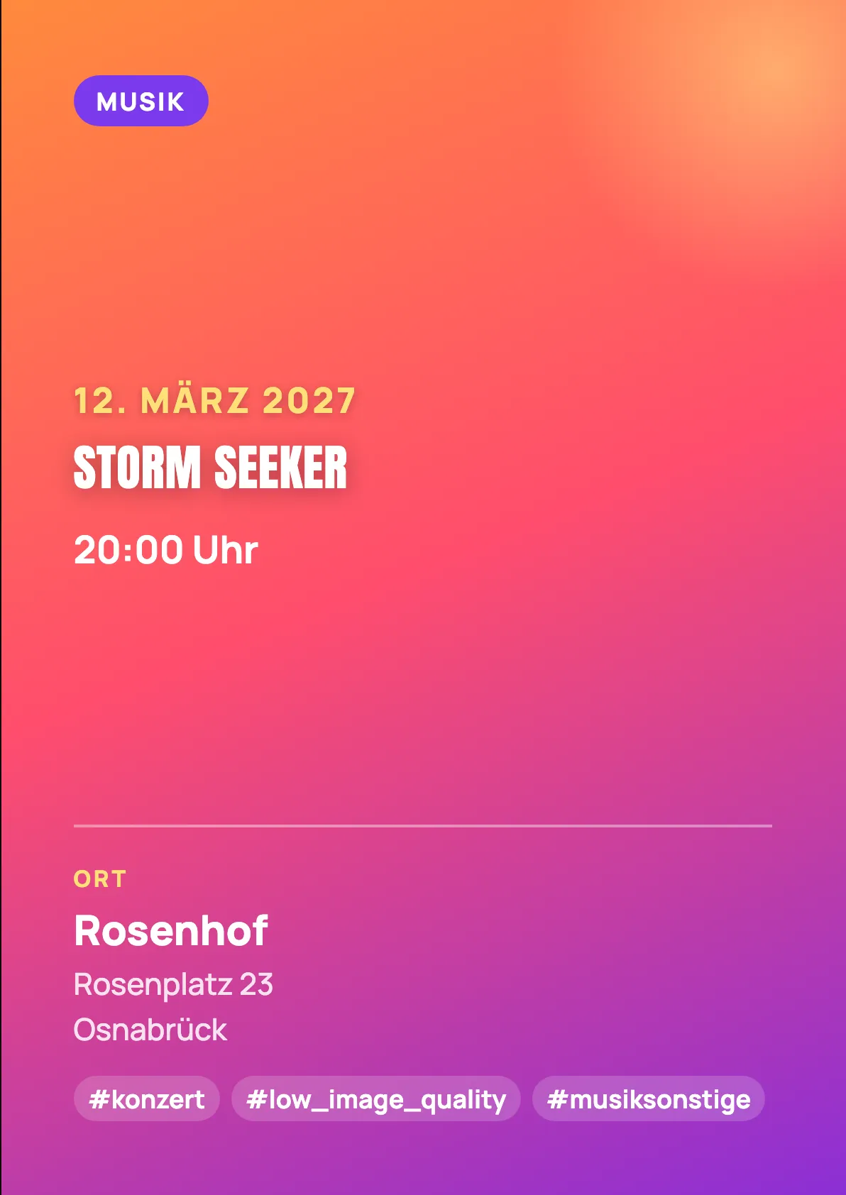 Veranstaltungsflyer