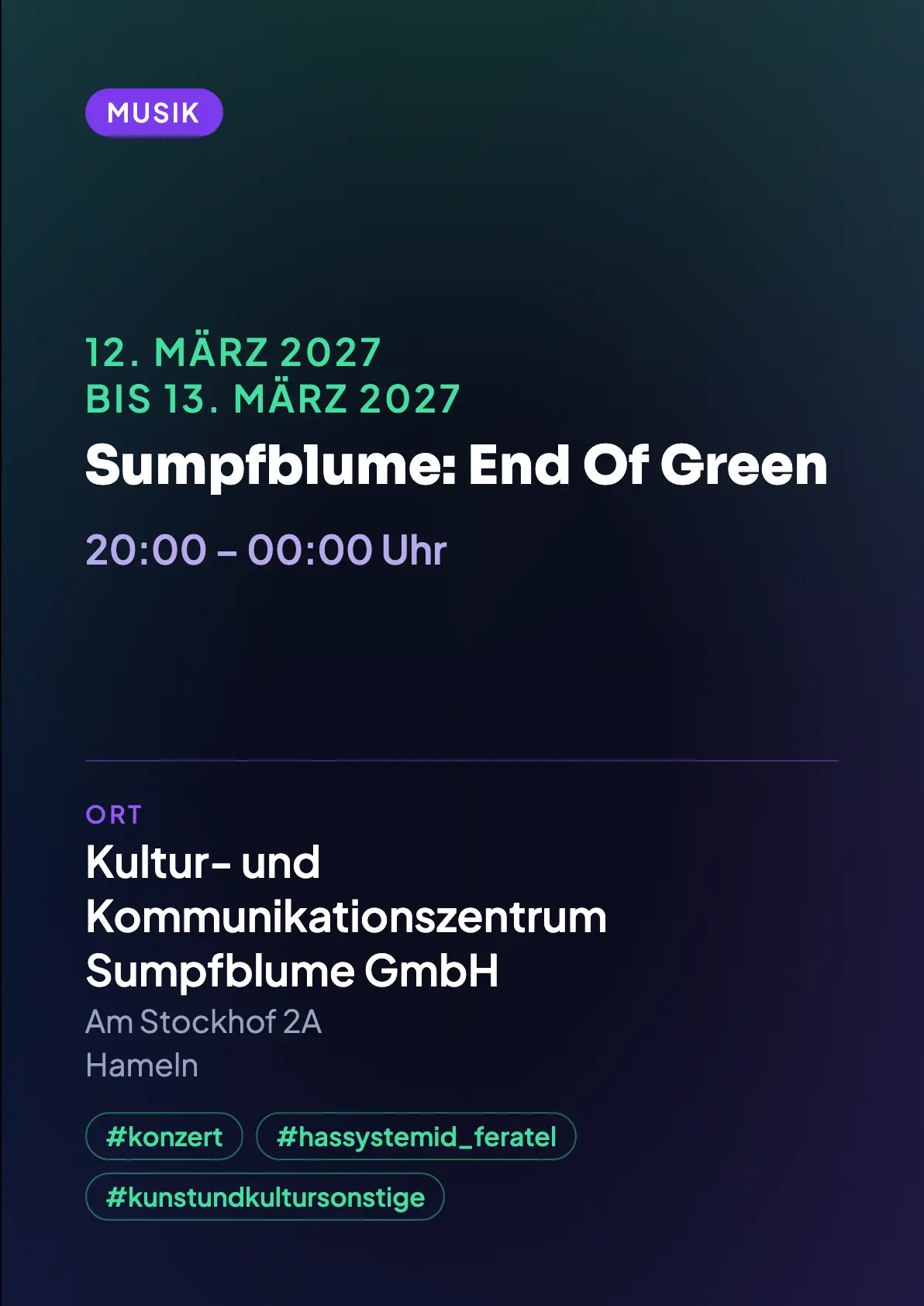 Veranstaltungsflyer