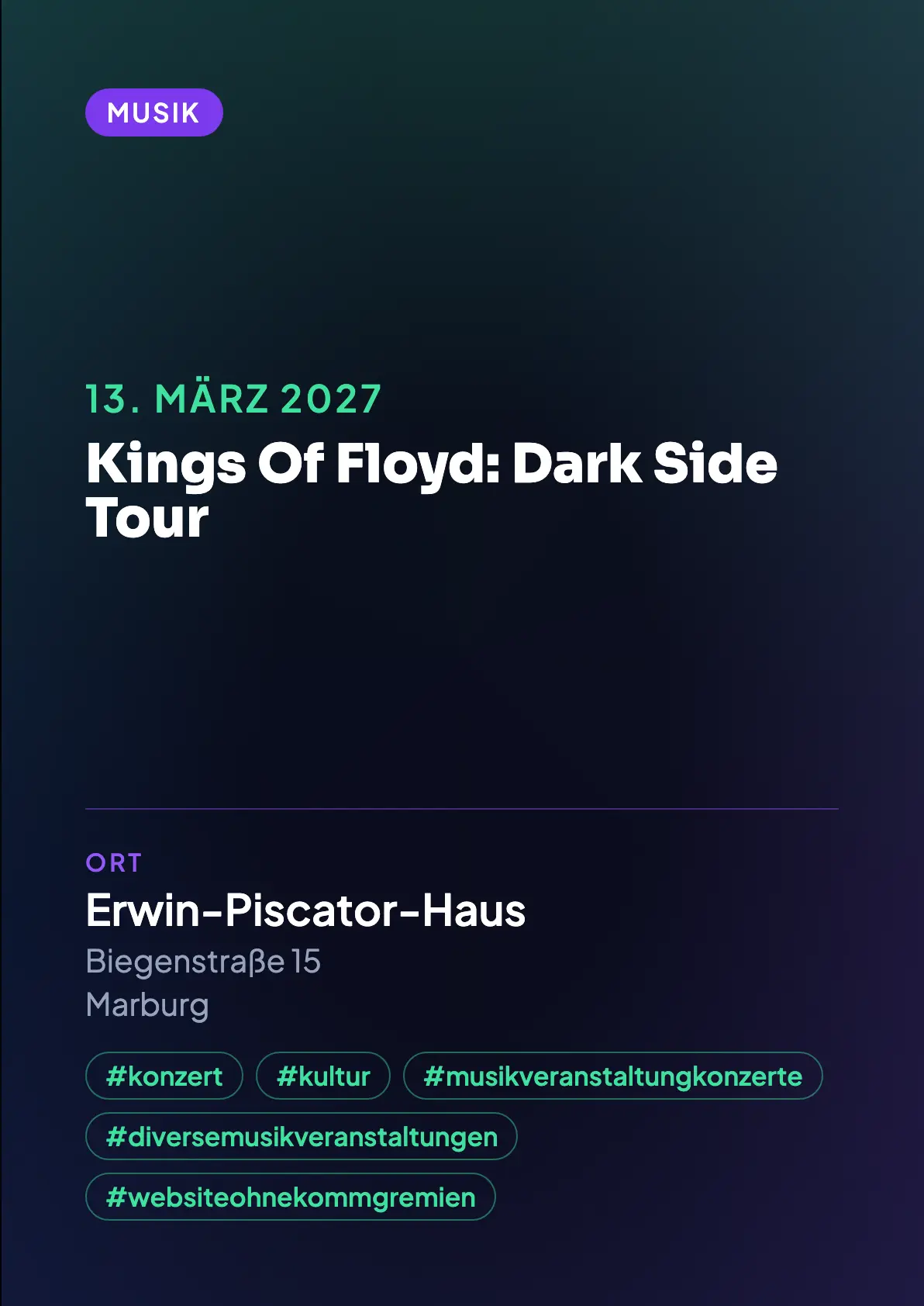 Veranstaltungsflyer