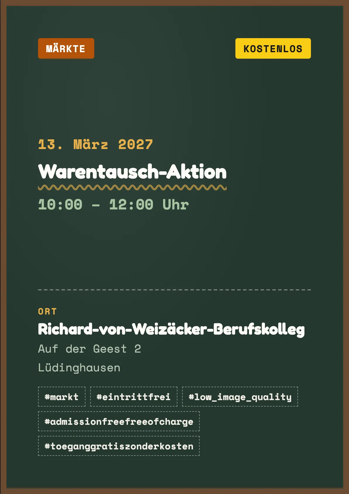 Veranstaltungsflyer