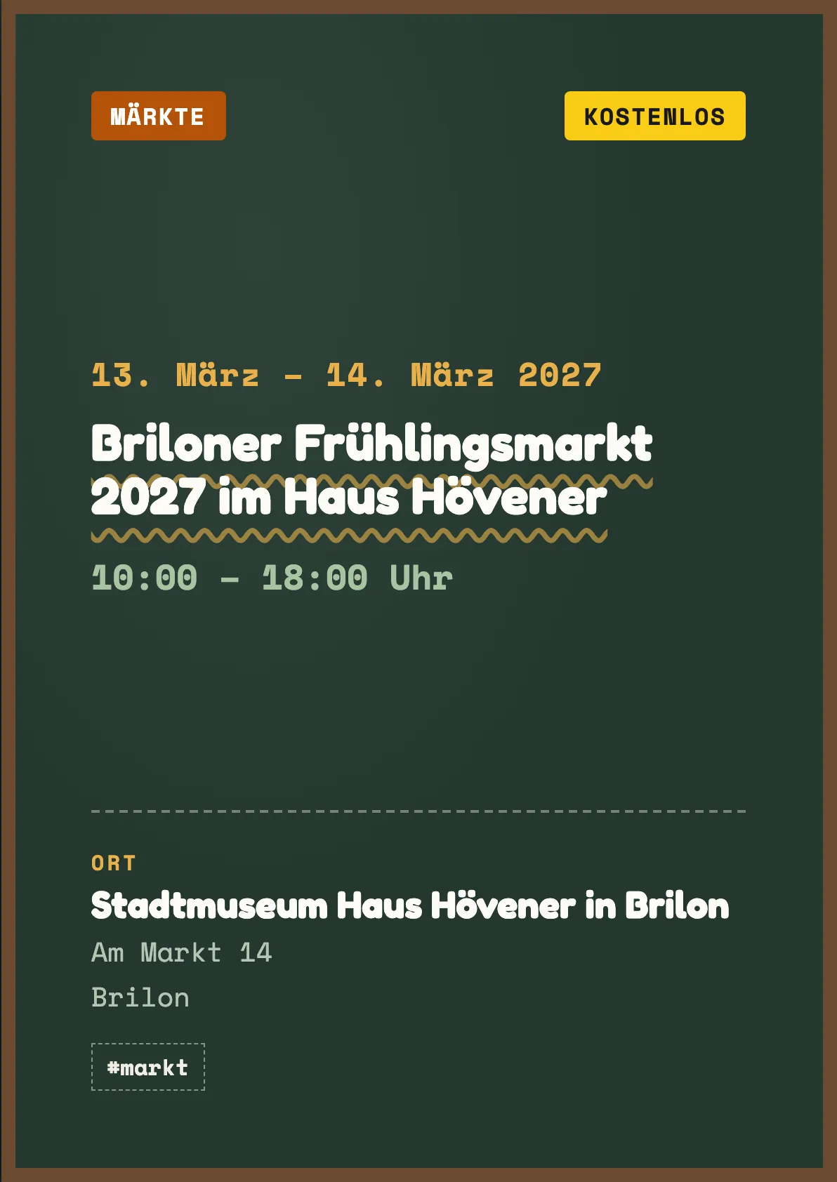 Veranstaltungsflyer