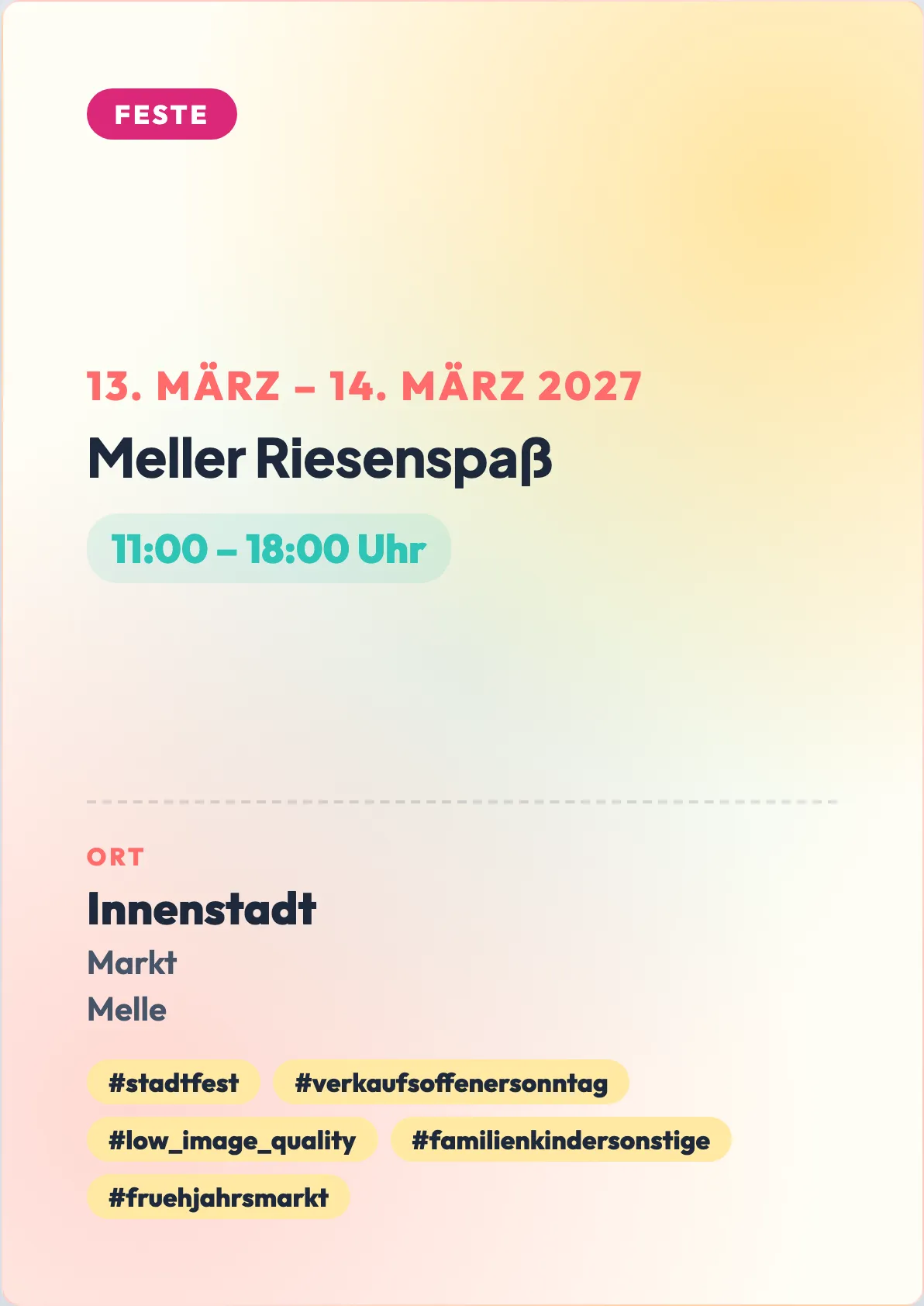 Veranstaltungsflyer