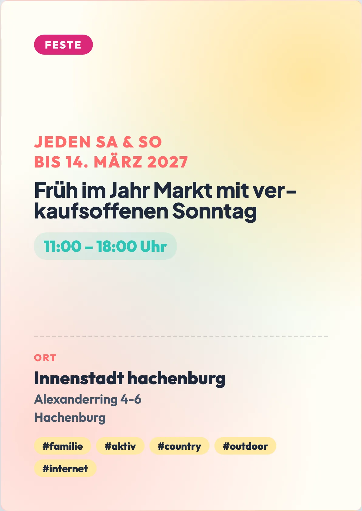 Veranstaltungsflyer