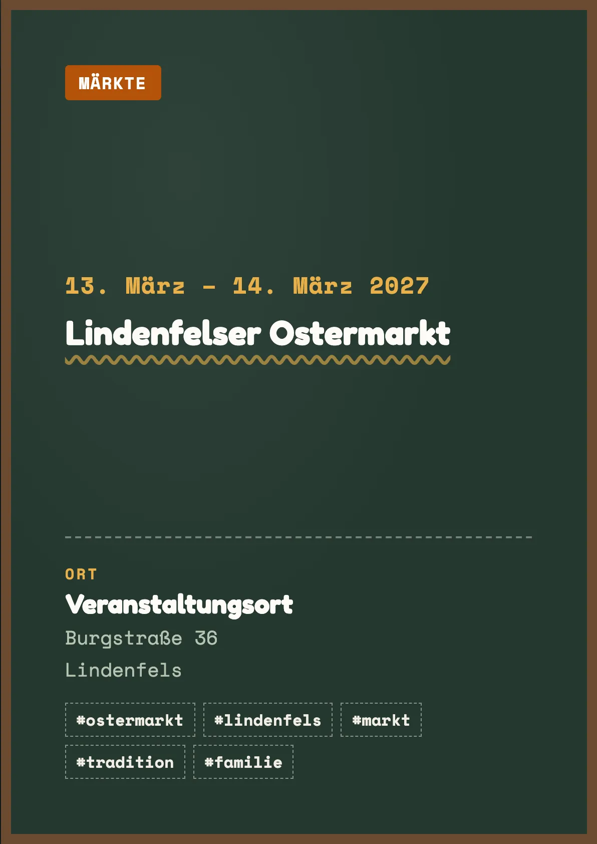 Veranstaltungsflyer