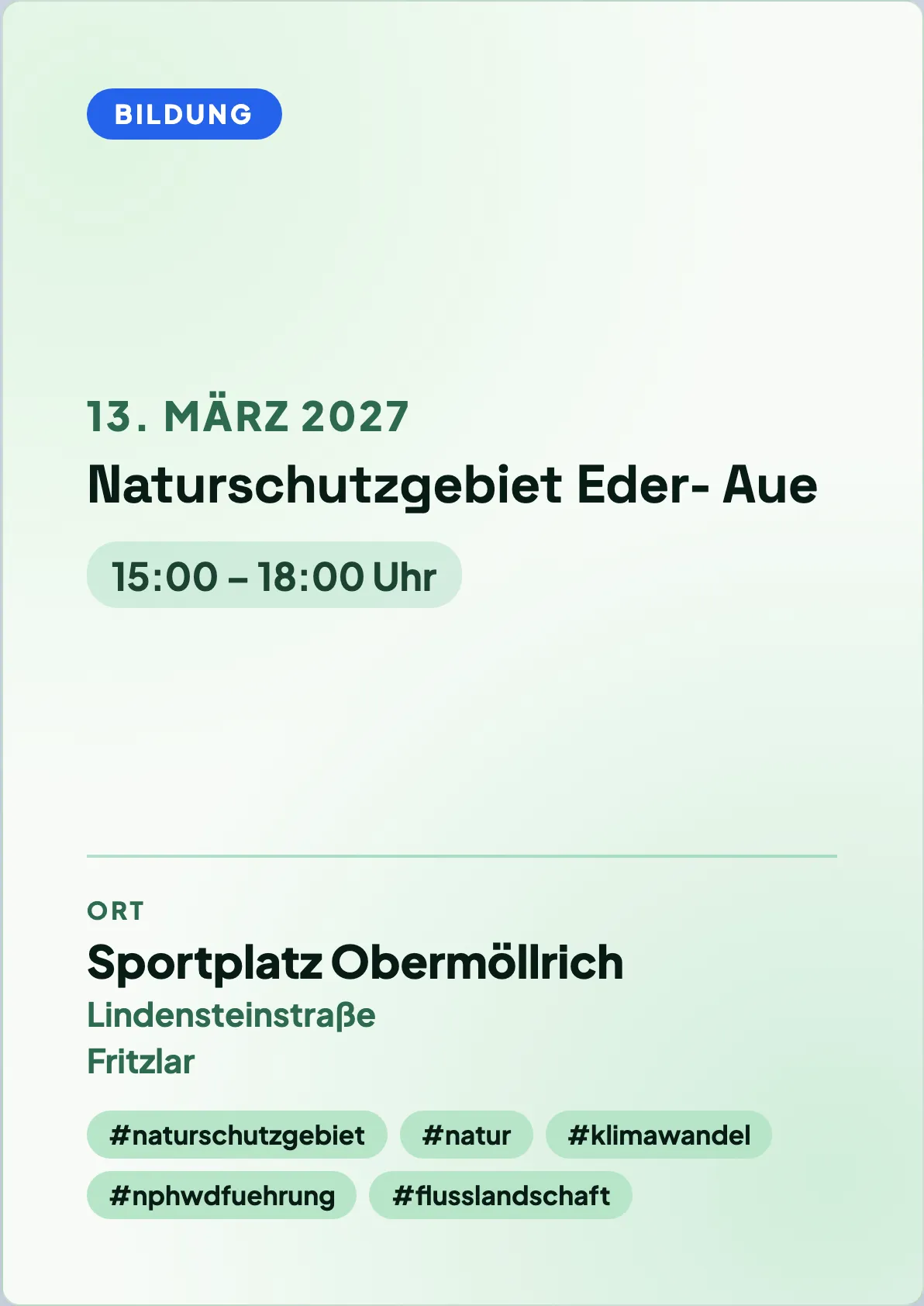 Veranstaltungsflyer