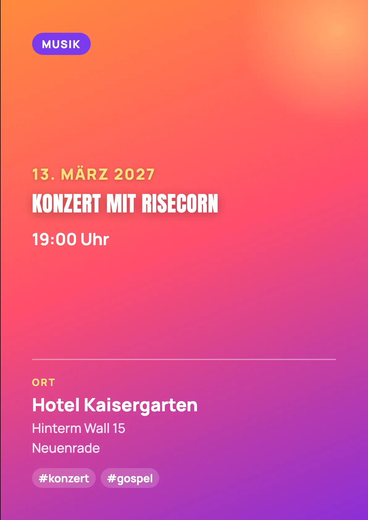 Veranstaltungsflyer
