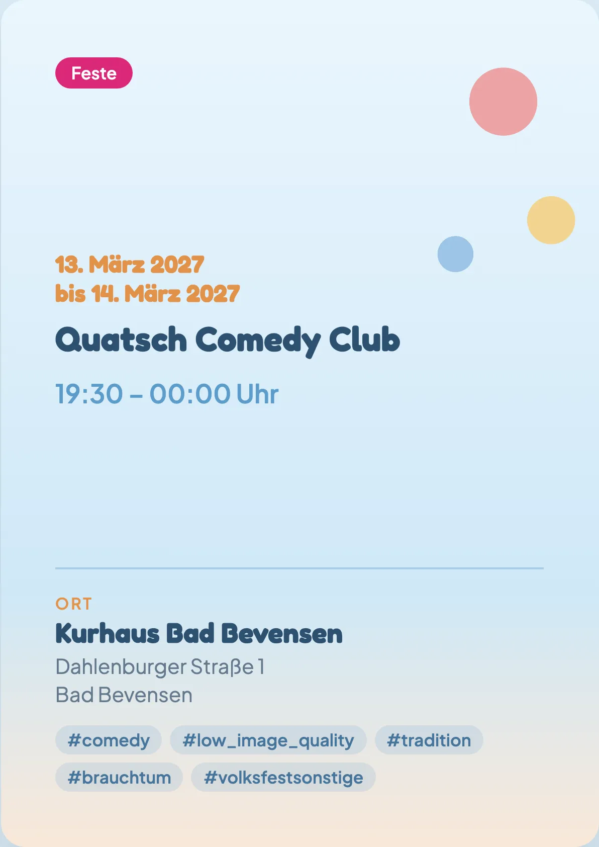 Veranstaltungsflyer