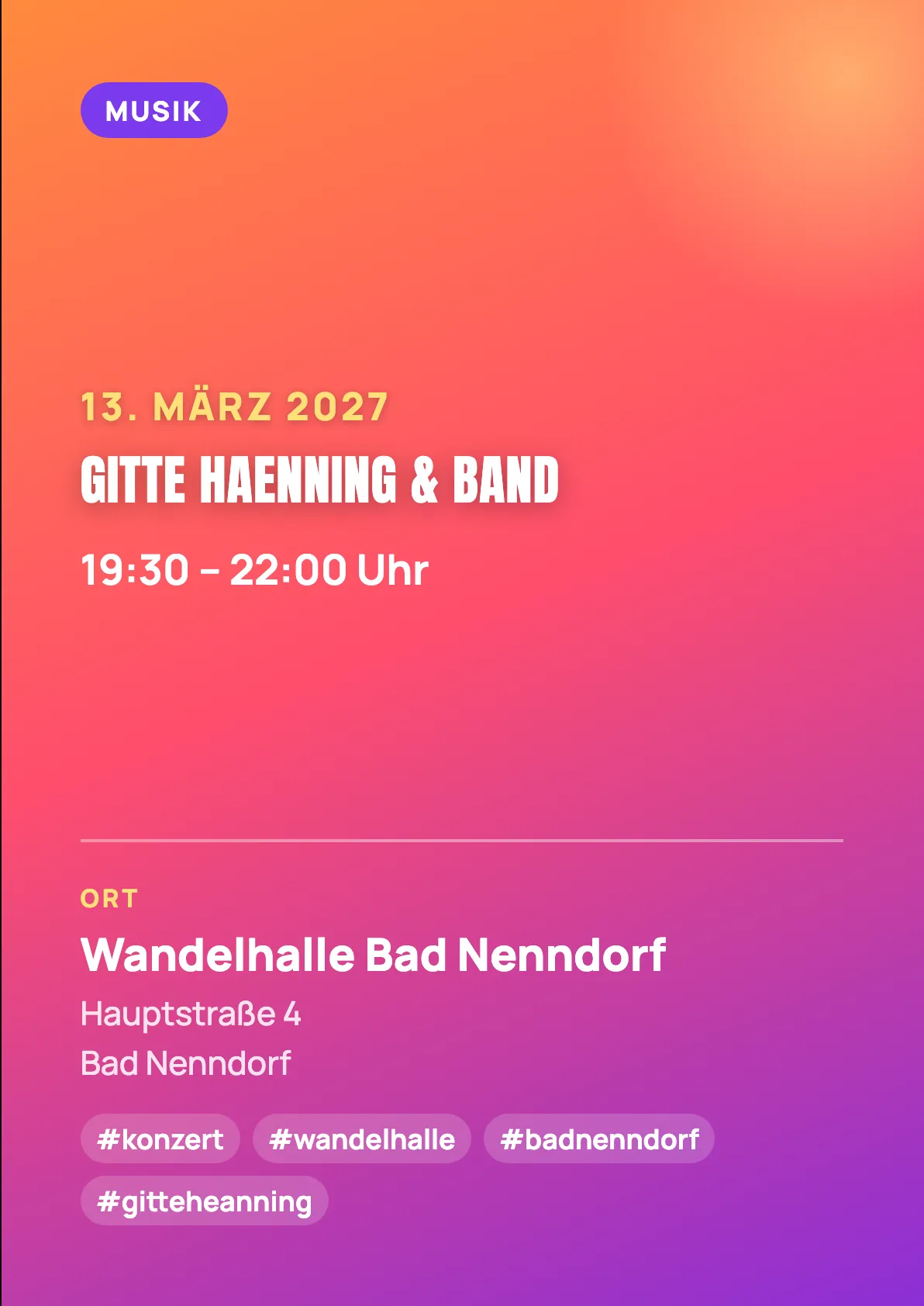 Veranstaltungsflyer