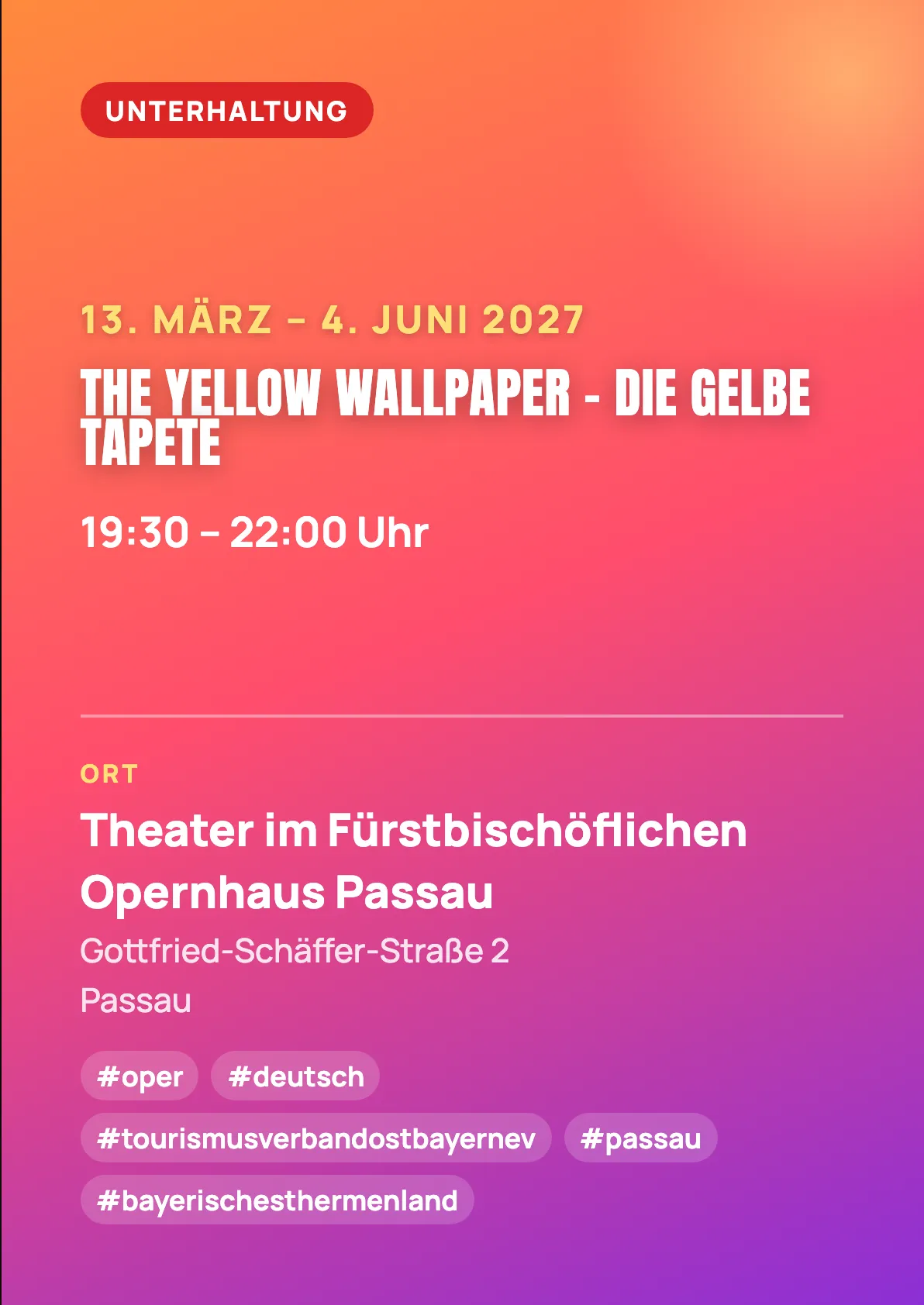 Veranstaltungsflyer