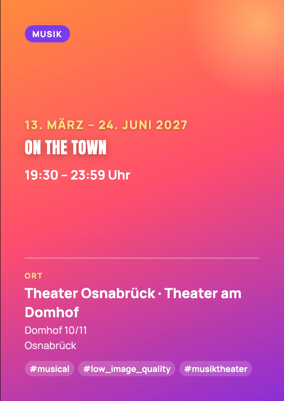 Veranstaltungsflyer