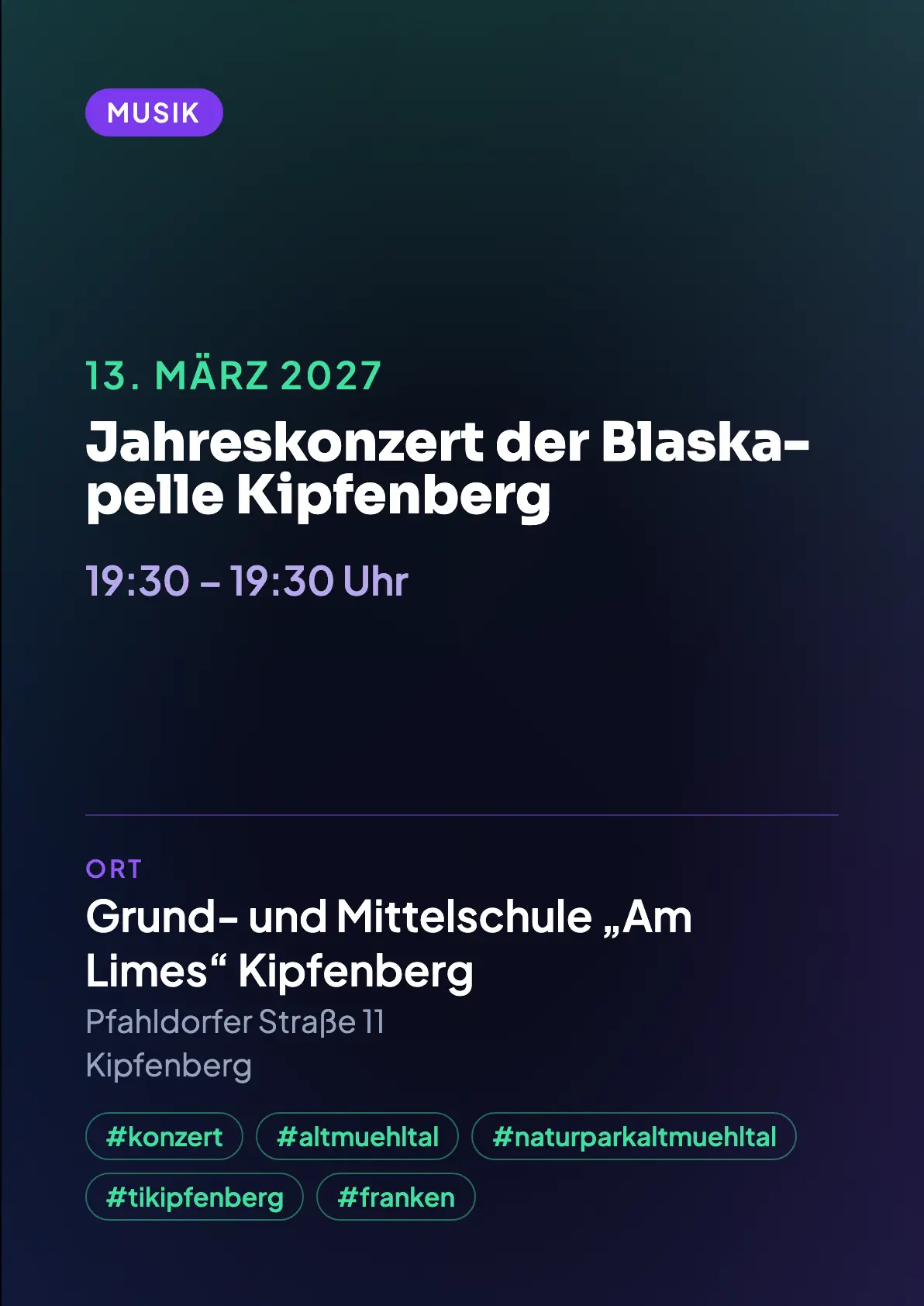 Veranstaltungsflyer