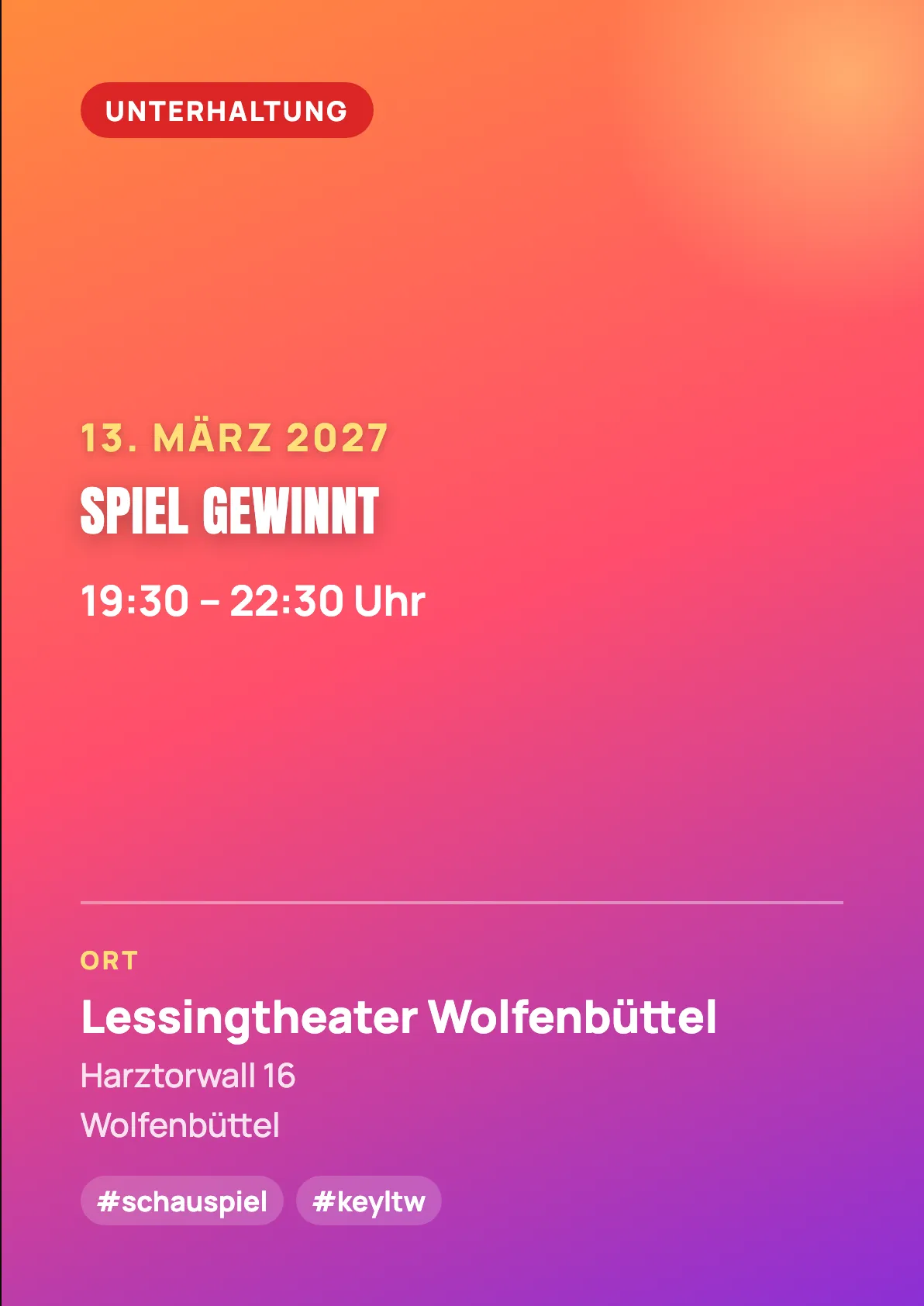 Veranstaltungsflyer