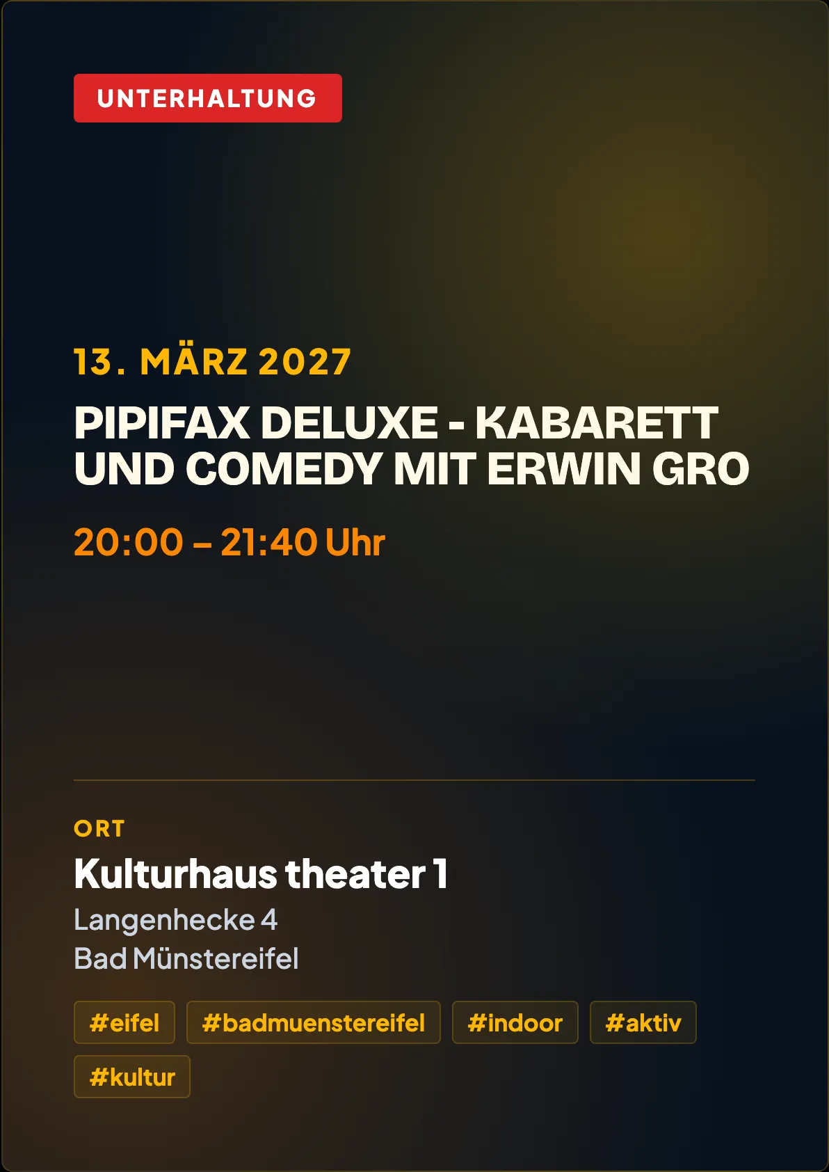 Veranstaltungsflyer