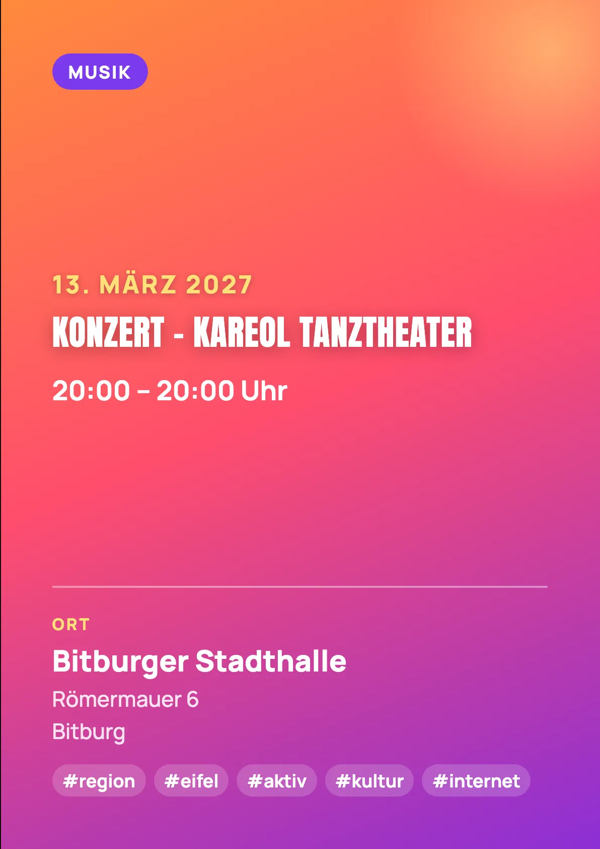 Veranstaltungsflyer