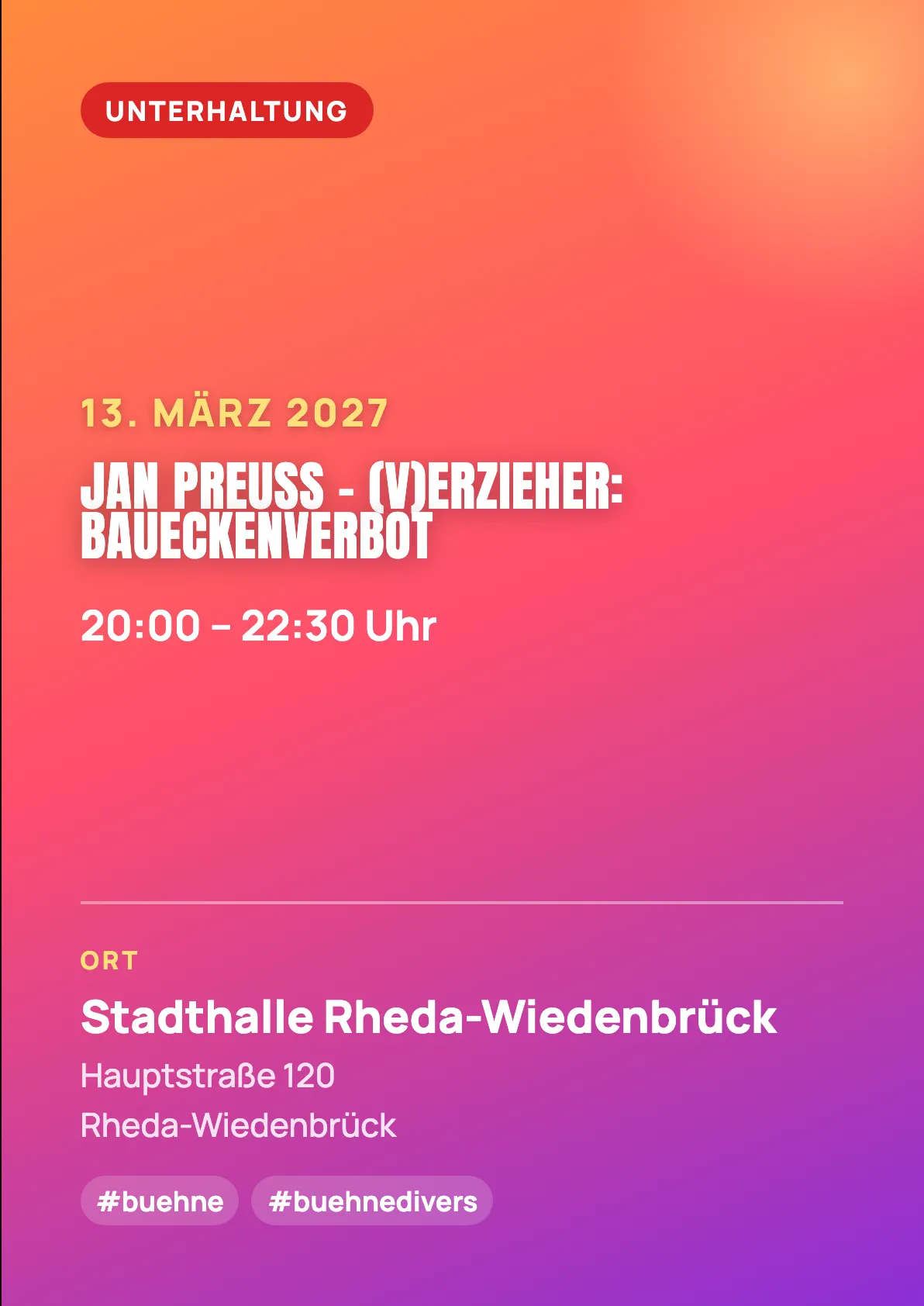 Veranstaltungsflyer