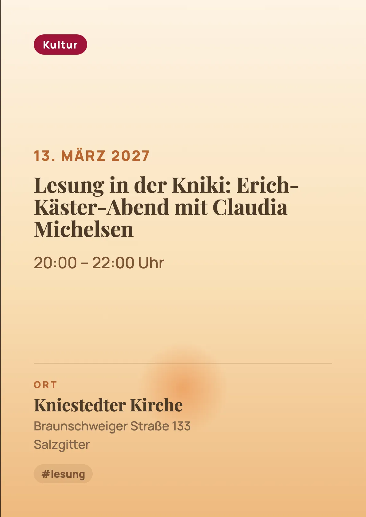 Veranstaltungsflyer
