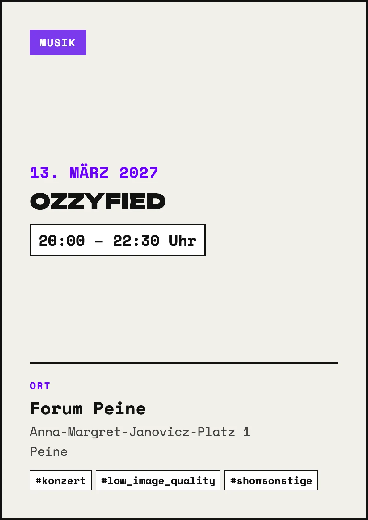 Veranstaltungsflyer