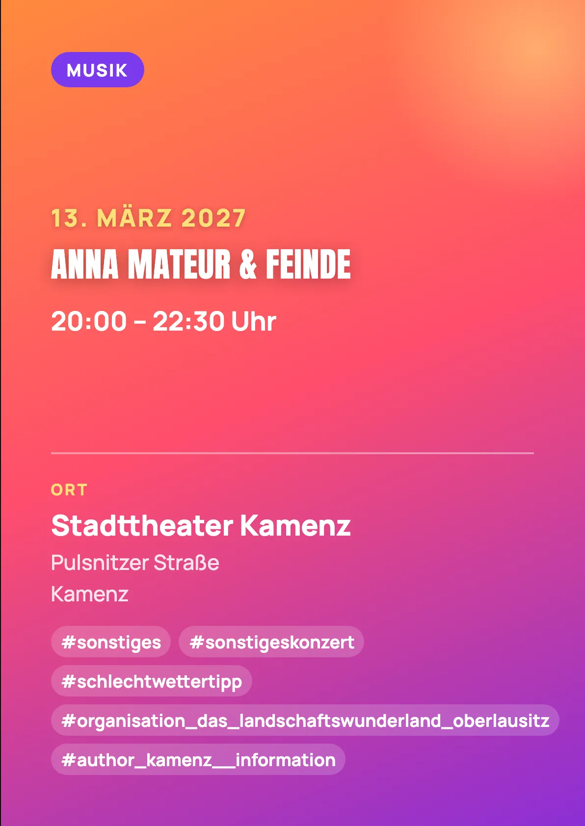 Veranstaltungsflyer