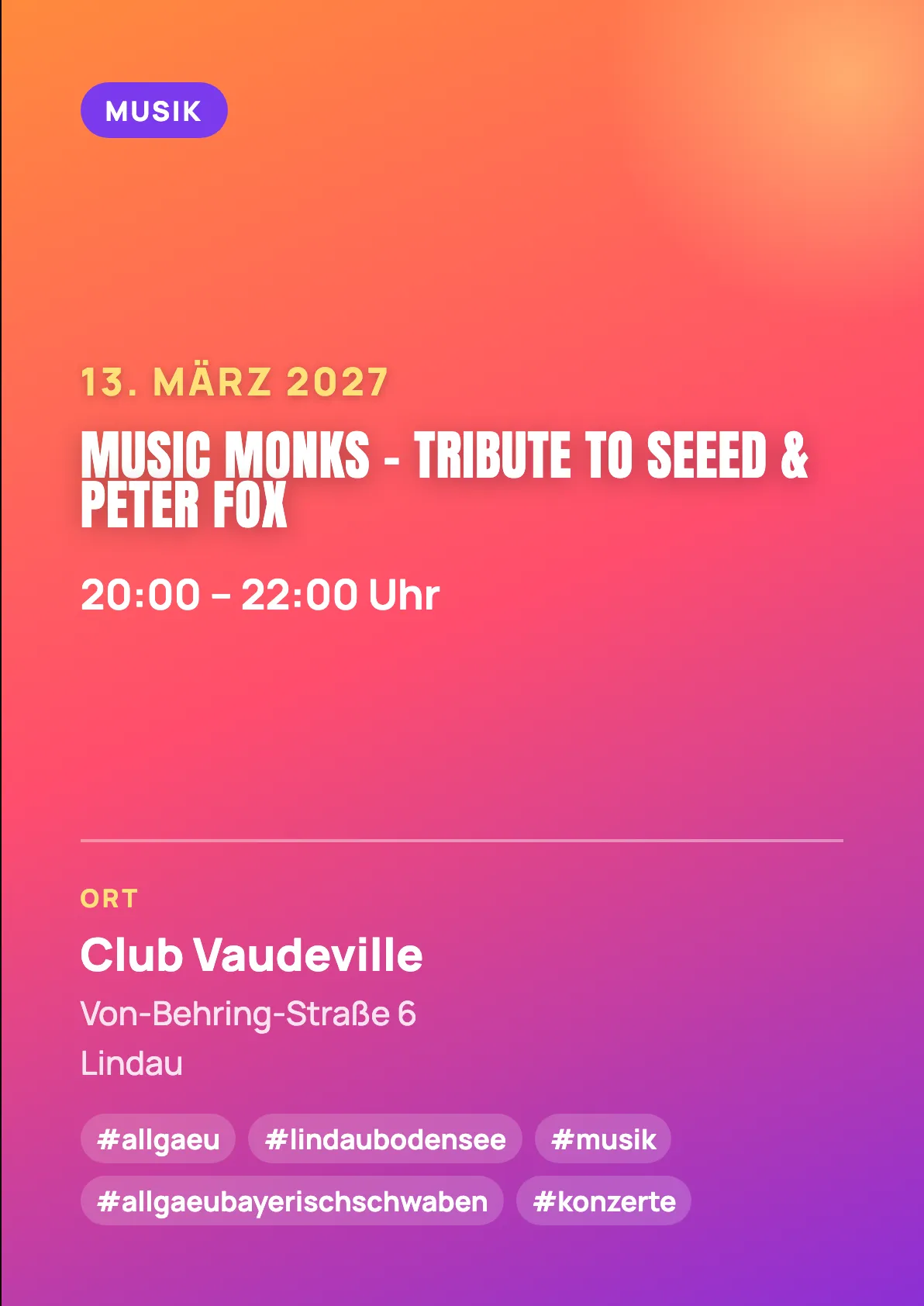 Veranstaltungsflyer