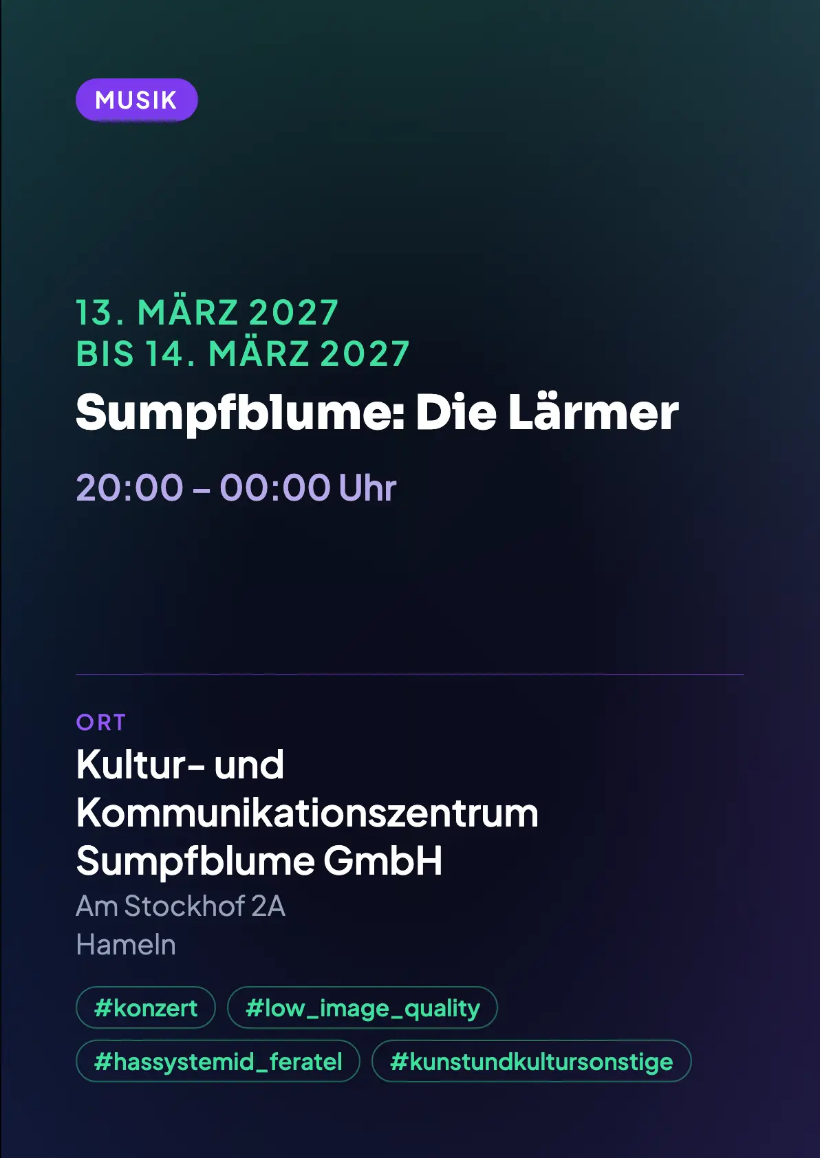 Veranstaltungsflyer