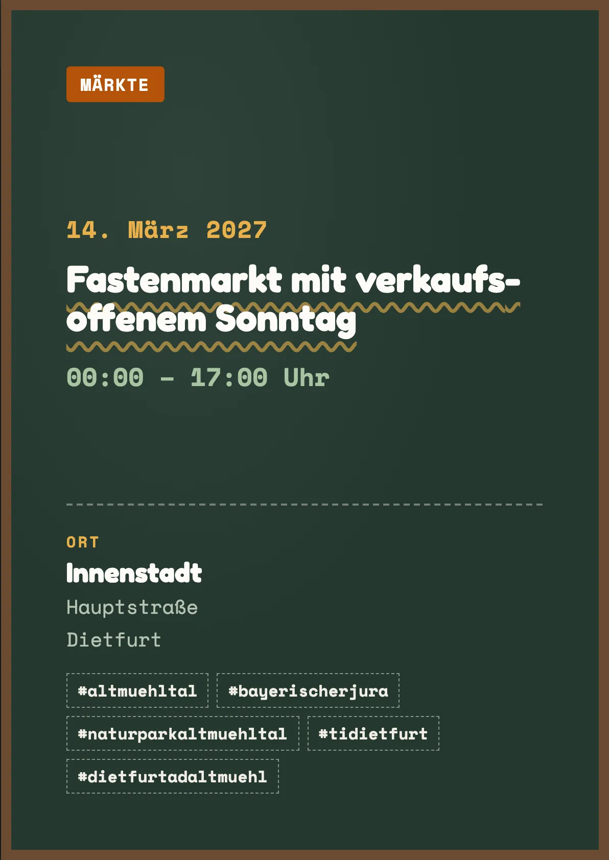 Veranstaltungsflyer