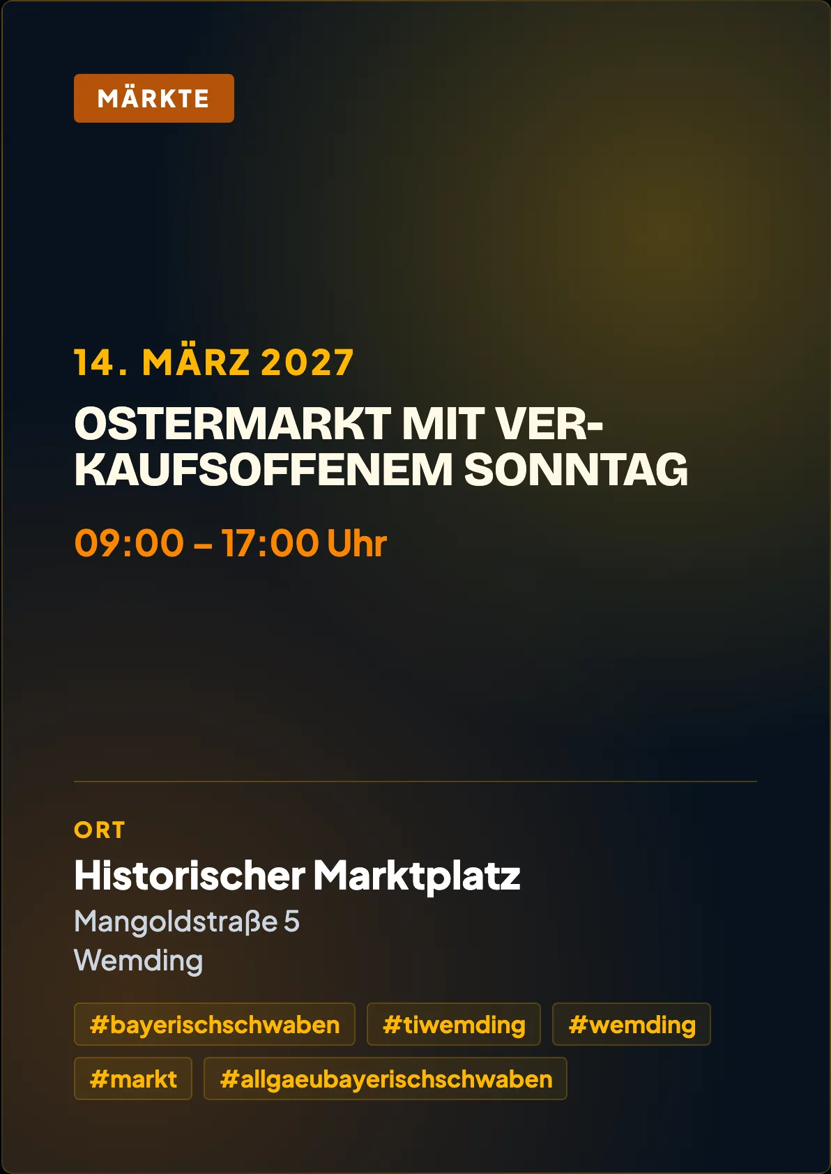 Veranstaltungsflyer