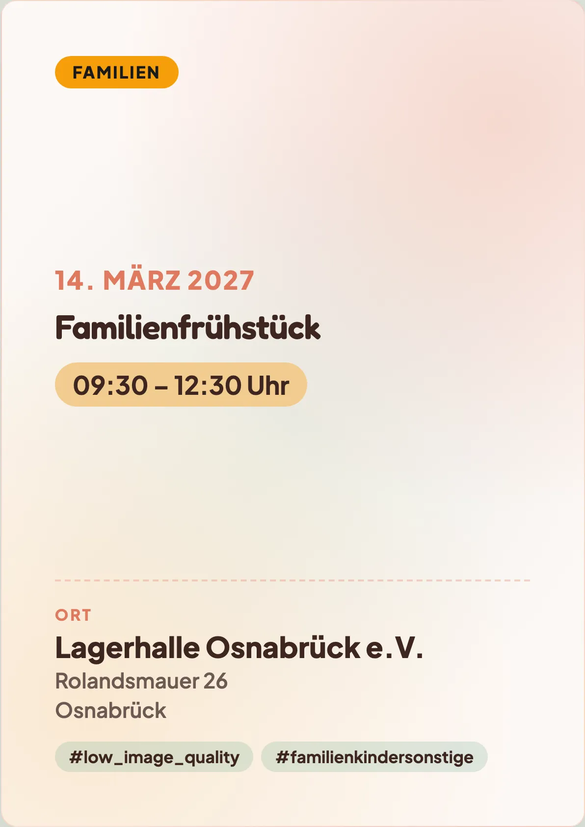 Veranstaltungsflyer
