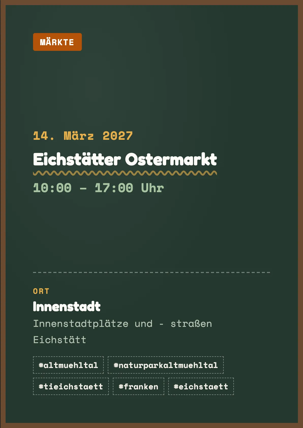 Veranstaltungsflyer