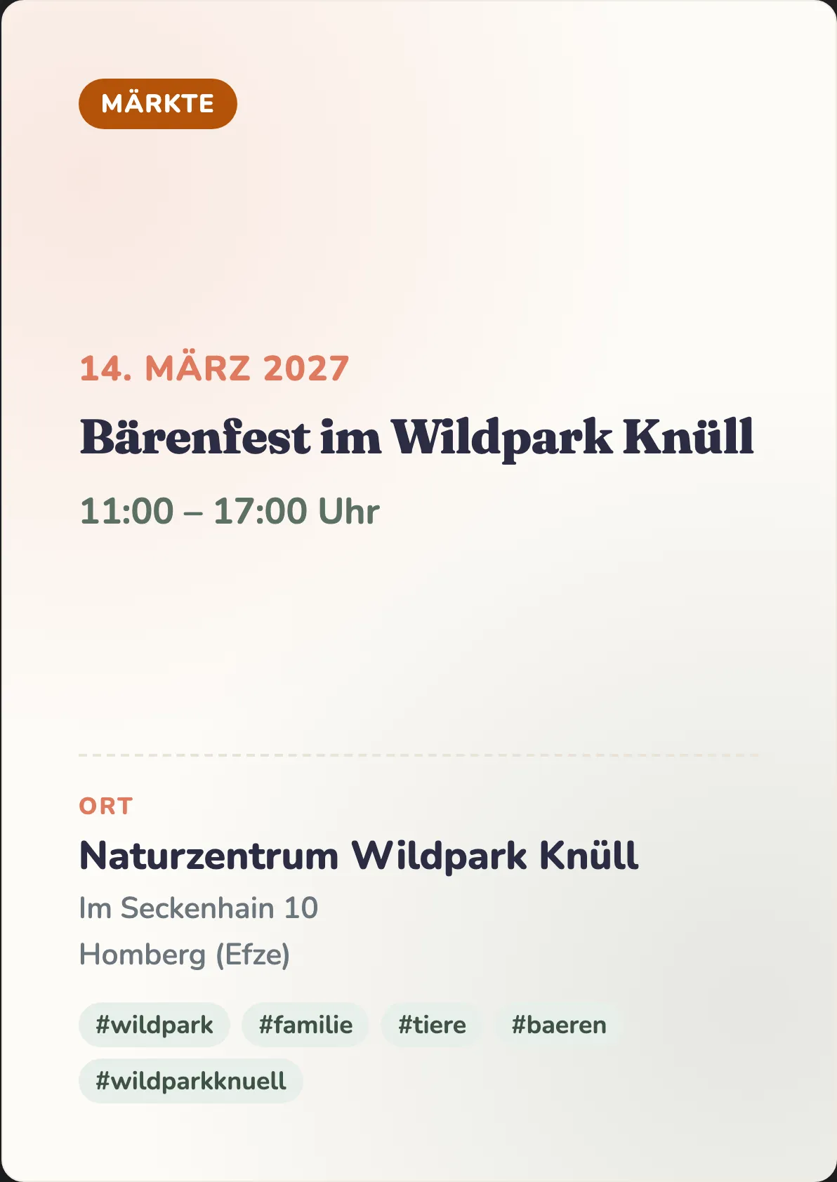 Veranstaltungsflyer