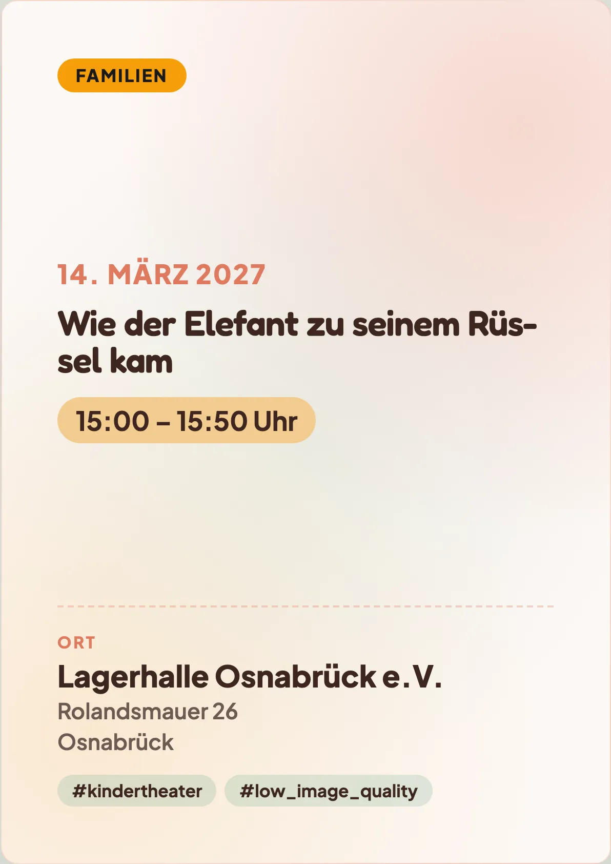 Veranstaltungsflyer