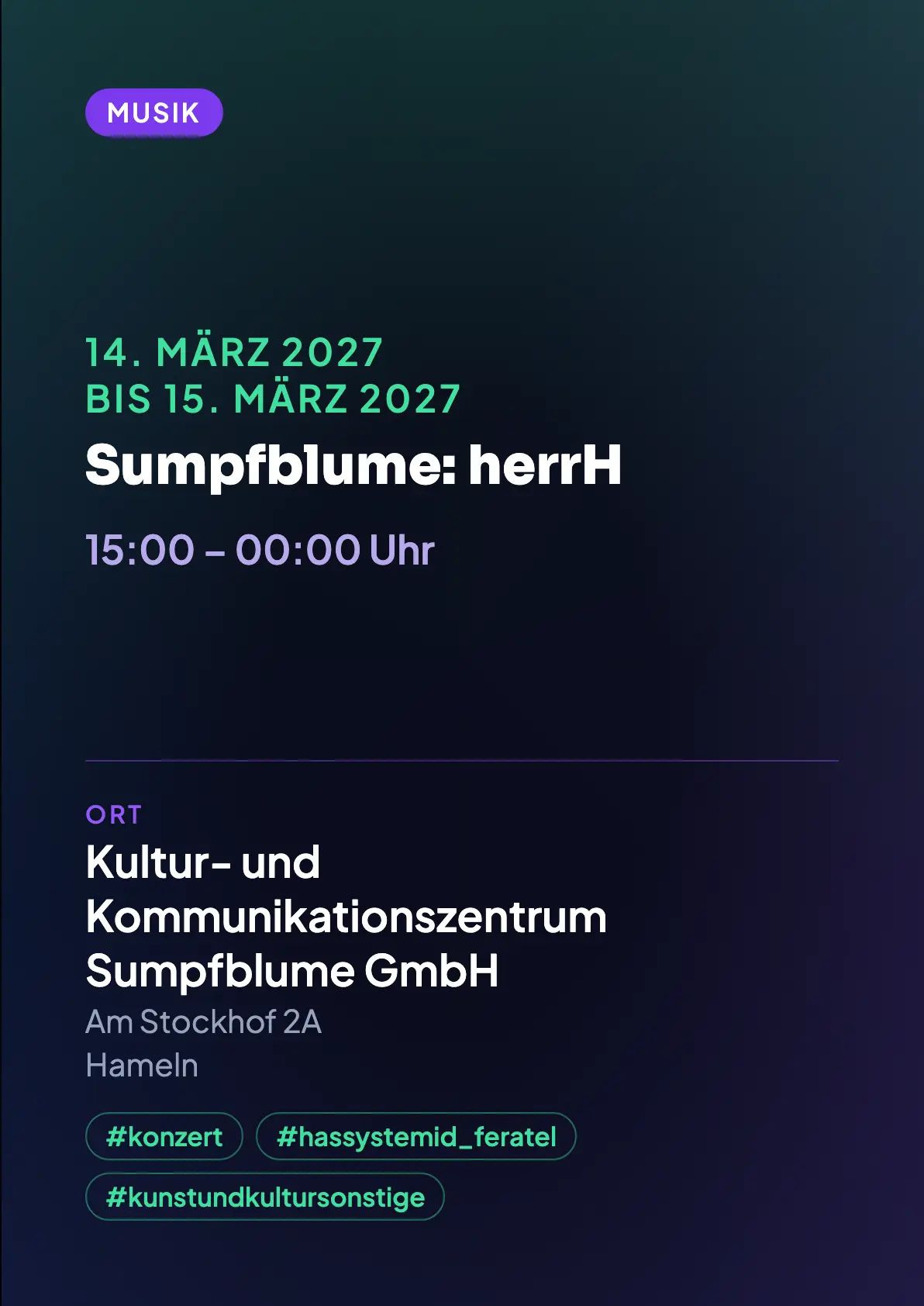 Veranstaltungsflyer