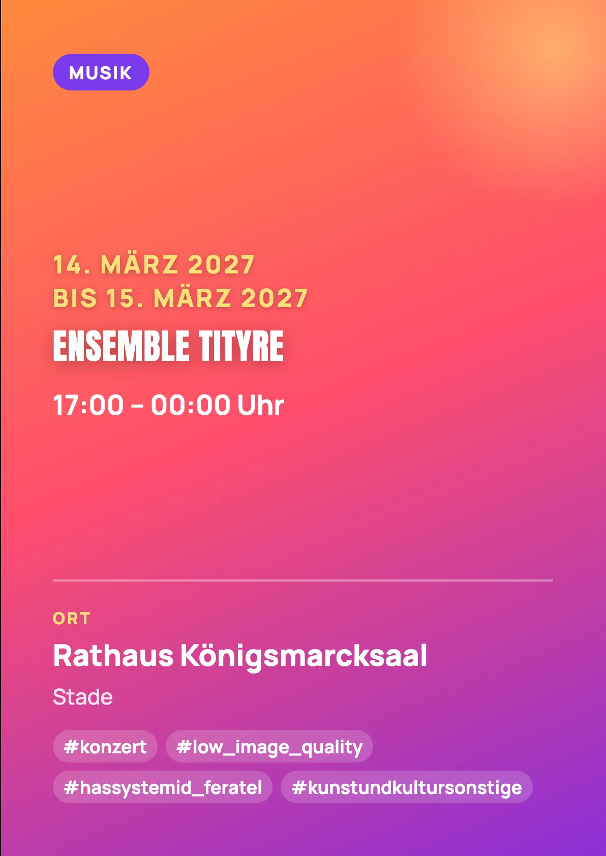 Veranstaltungsflyer