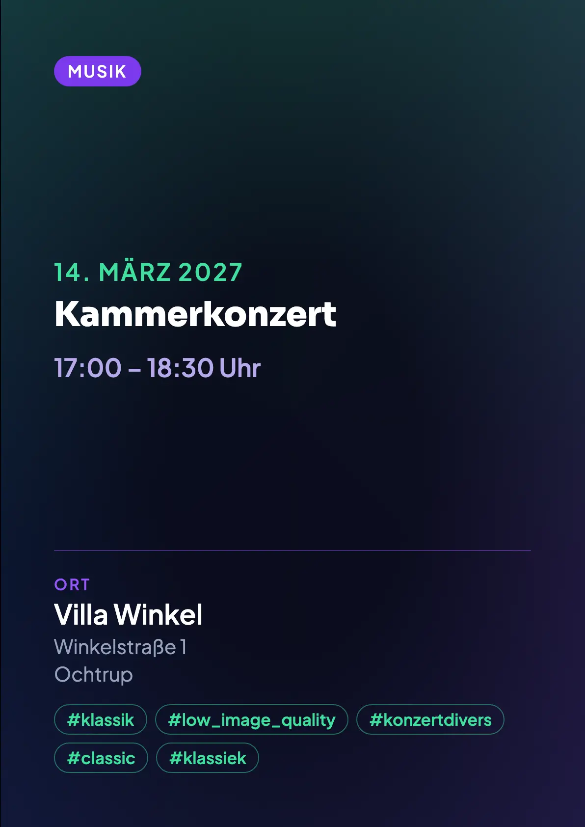 Veranstaltungsflyer