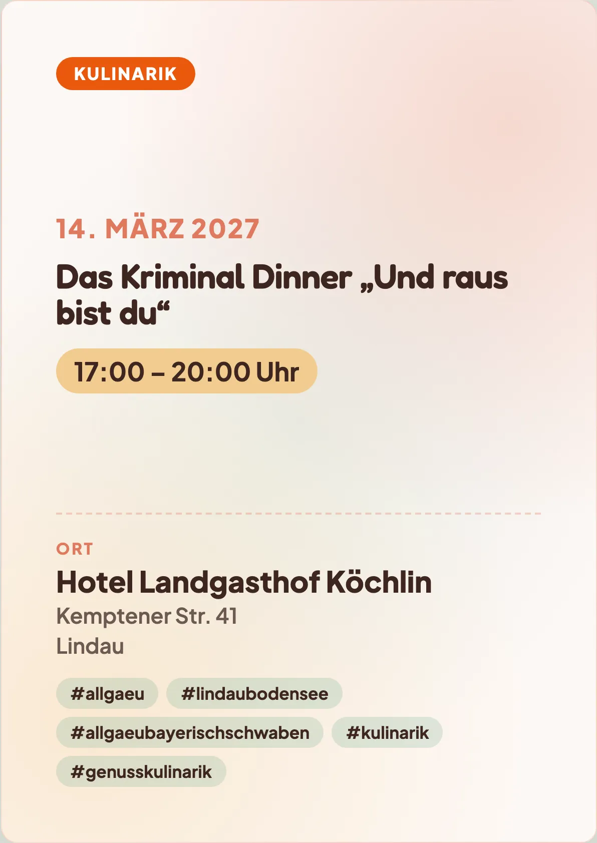 Veranstaltungsflyer