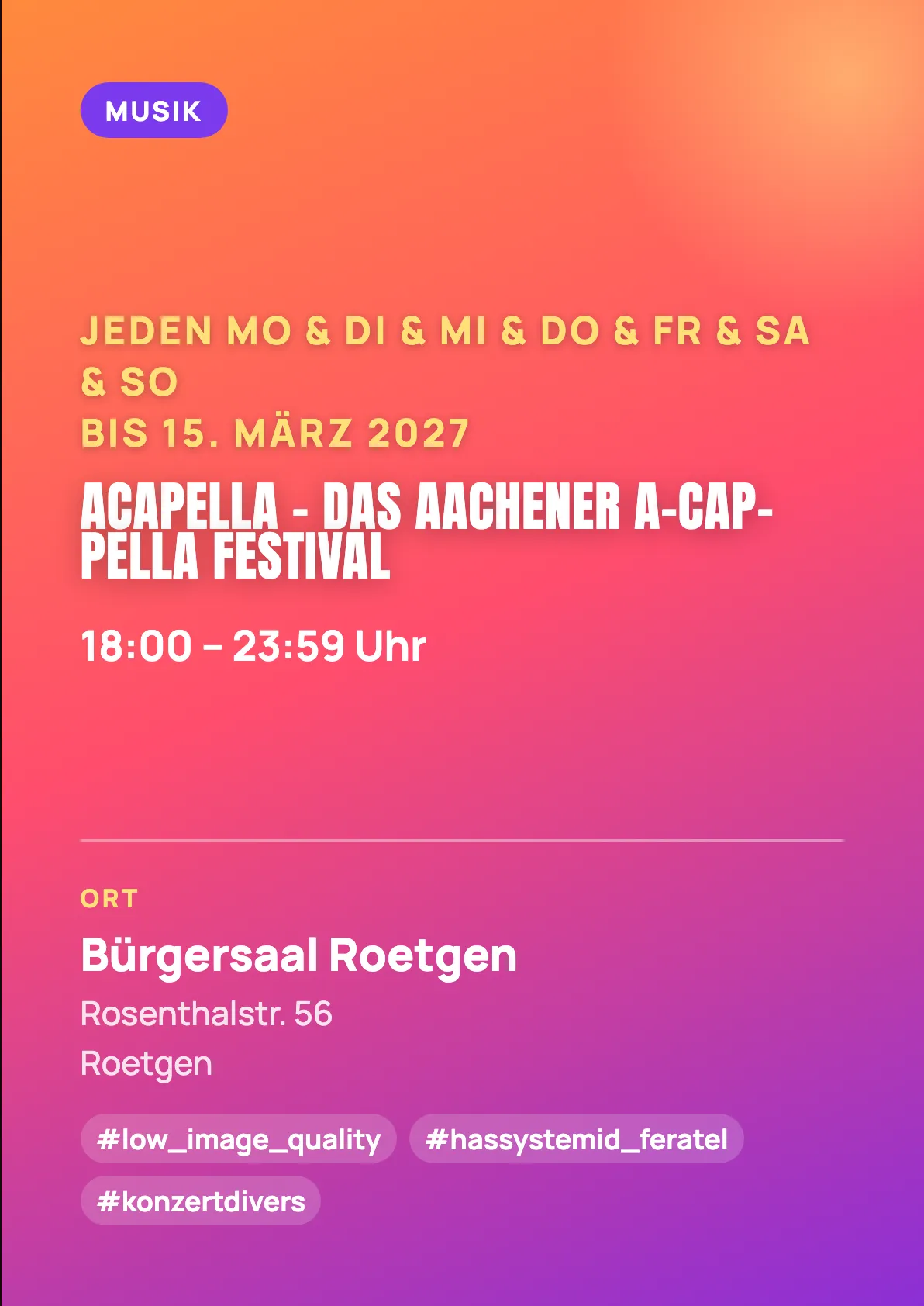 Veranstaltungsflyer